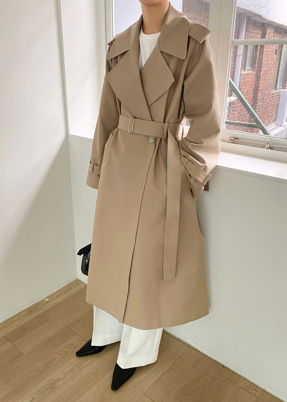 Abril Trench - Sand - Image 4