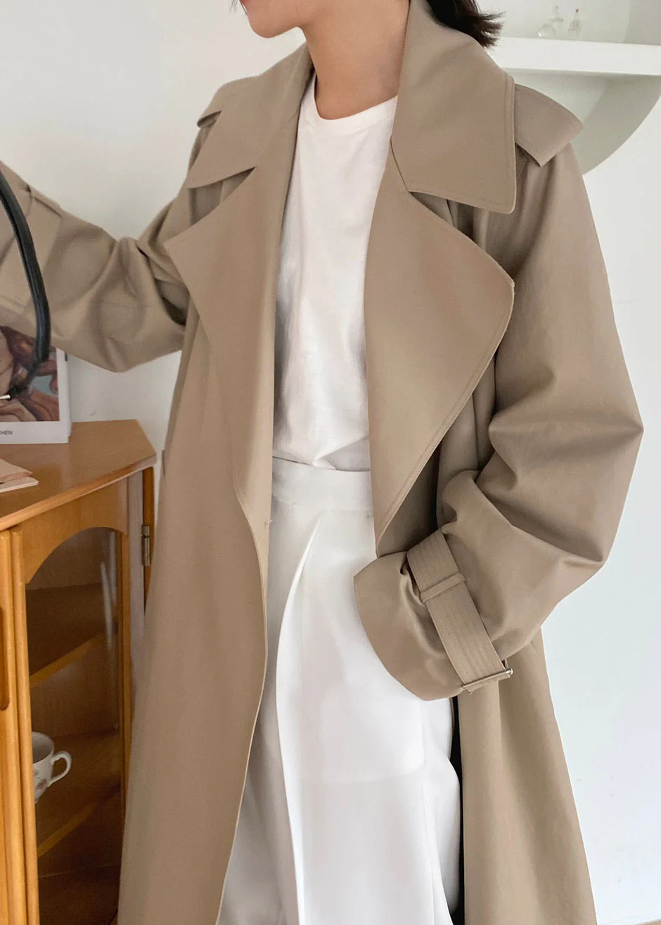 Abril Trench - Sand - Image 5