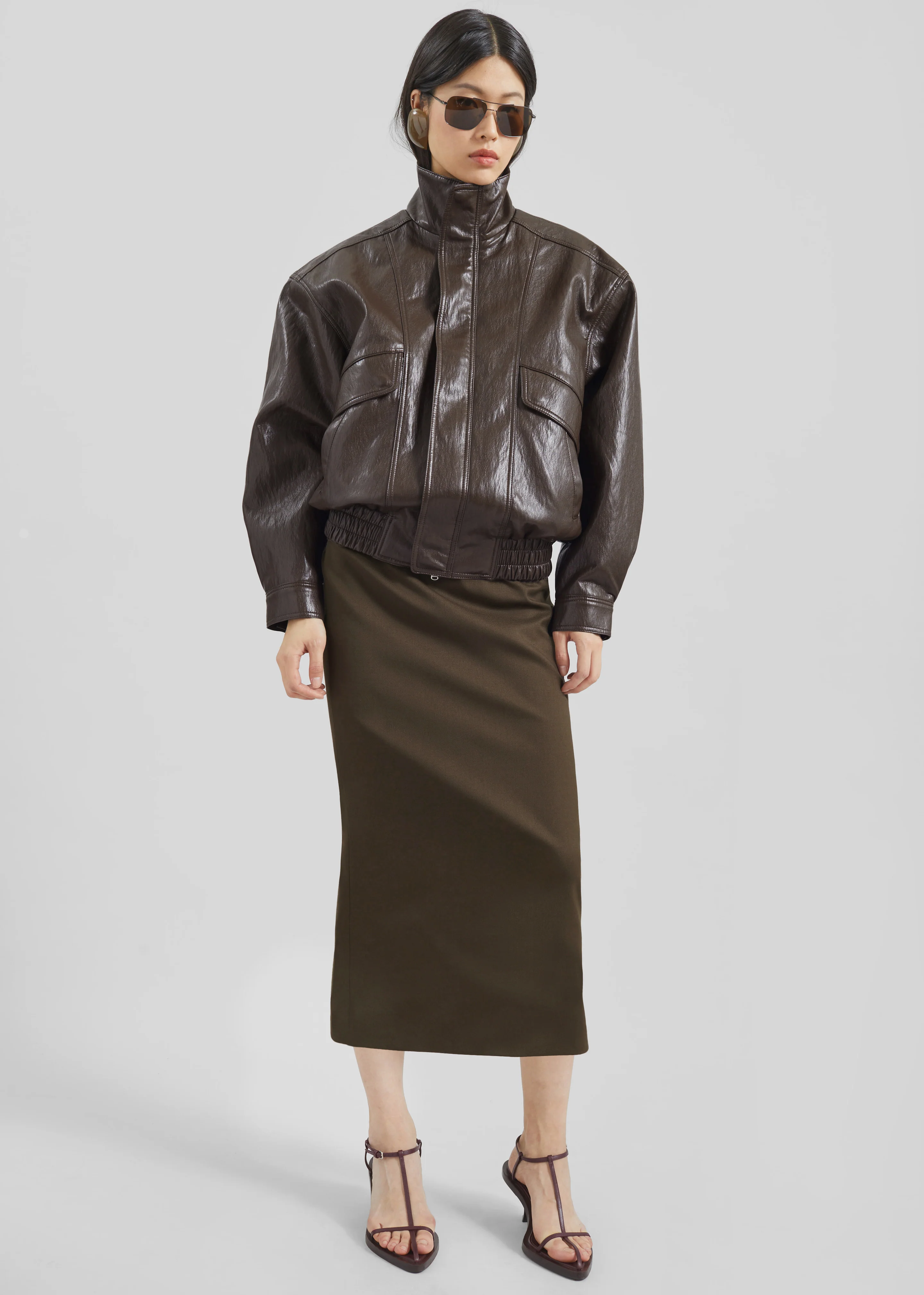 Alrose Midi Skirt - Mocha