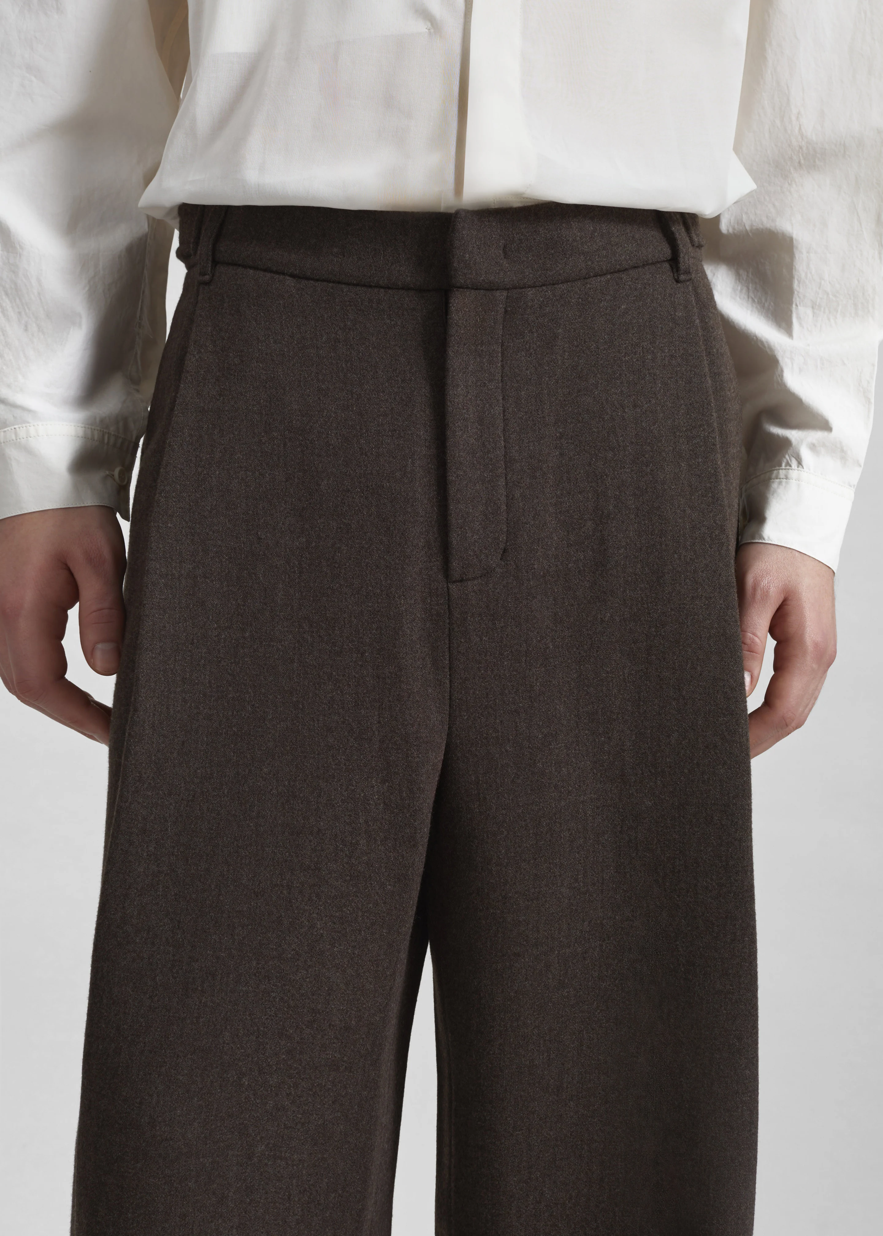 Amomento Wool Martin Pants - Brown - Image 3