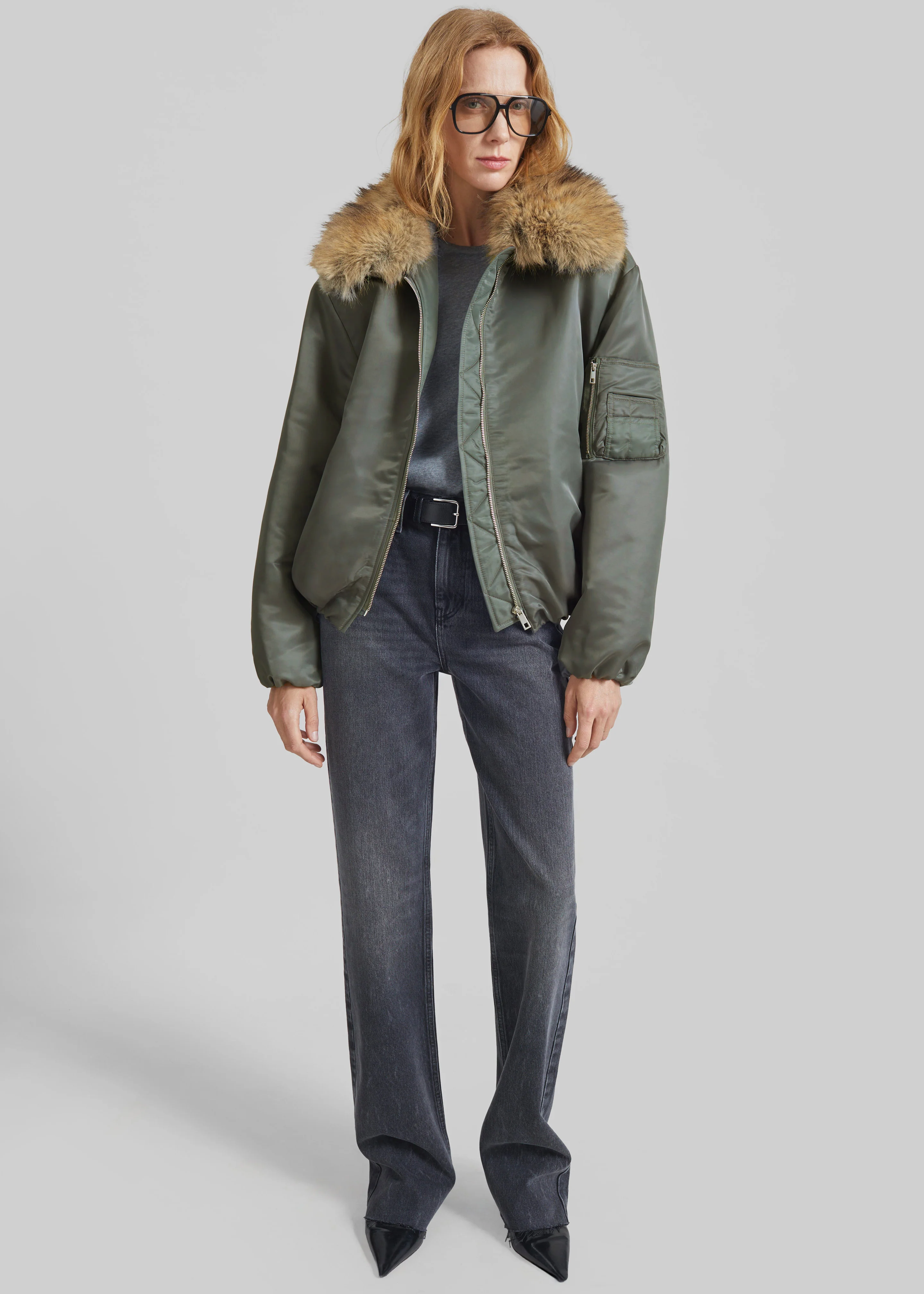 Arslev Bomber Jacket - Pale Olive - Image 2