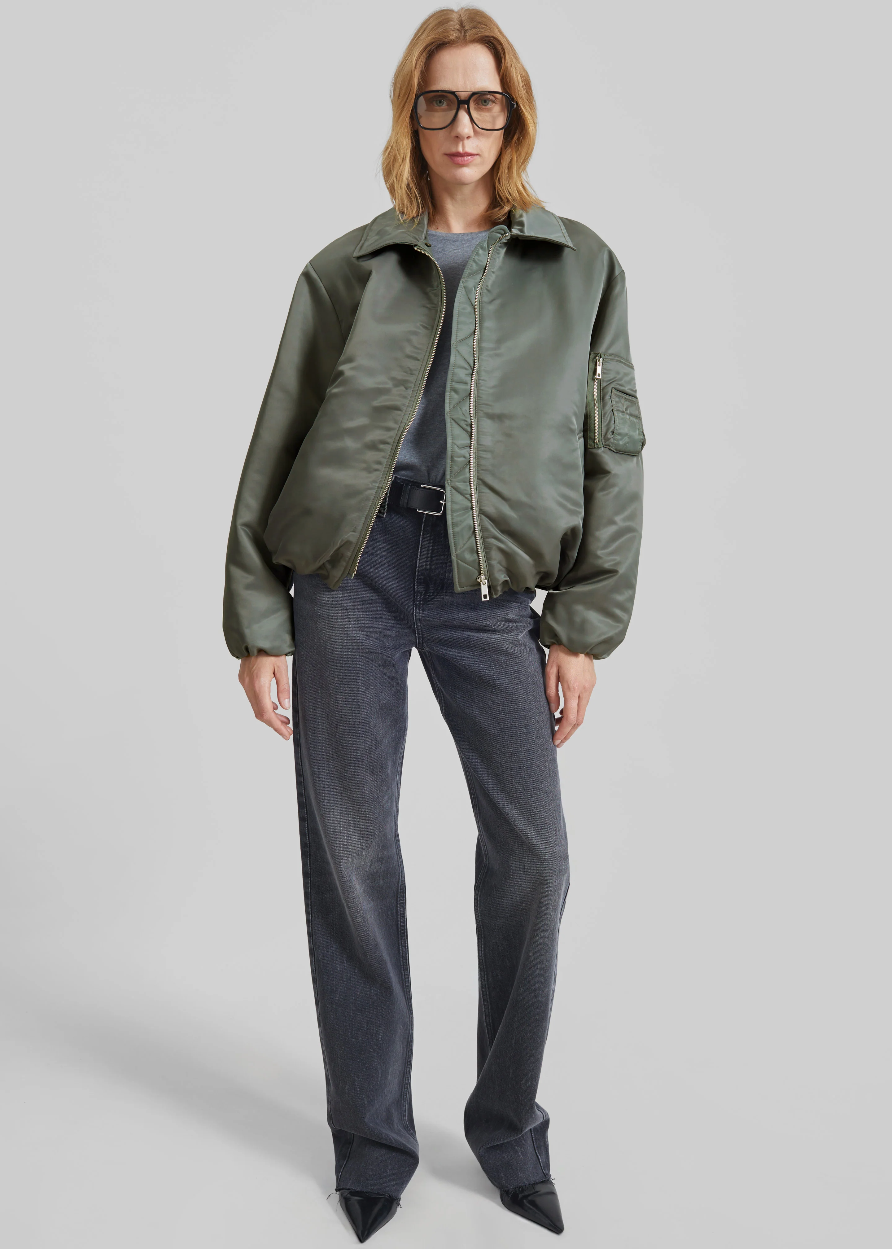 Arslev Bomber Jacket - Pale Olive - Image 8