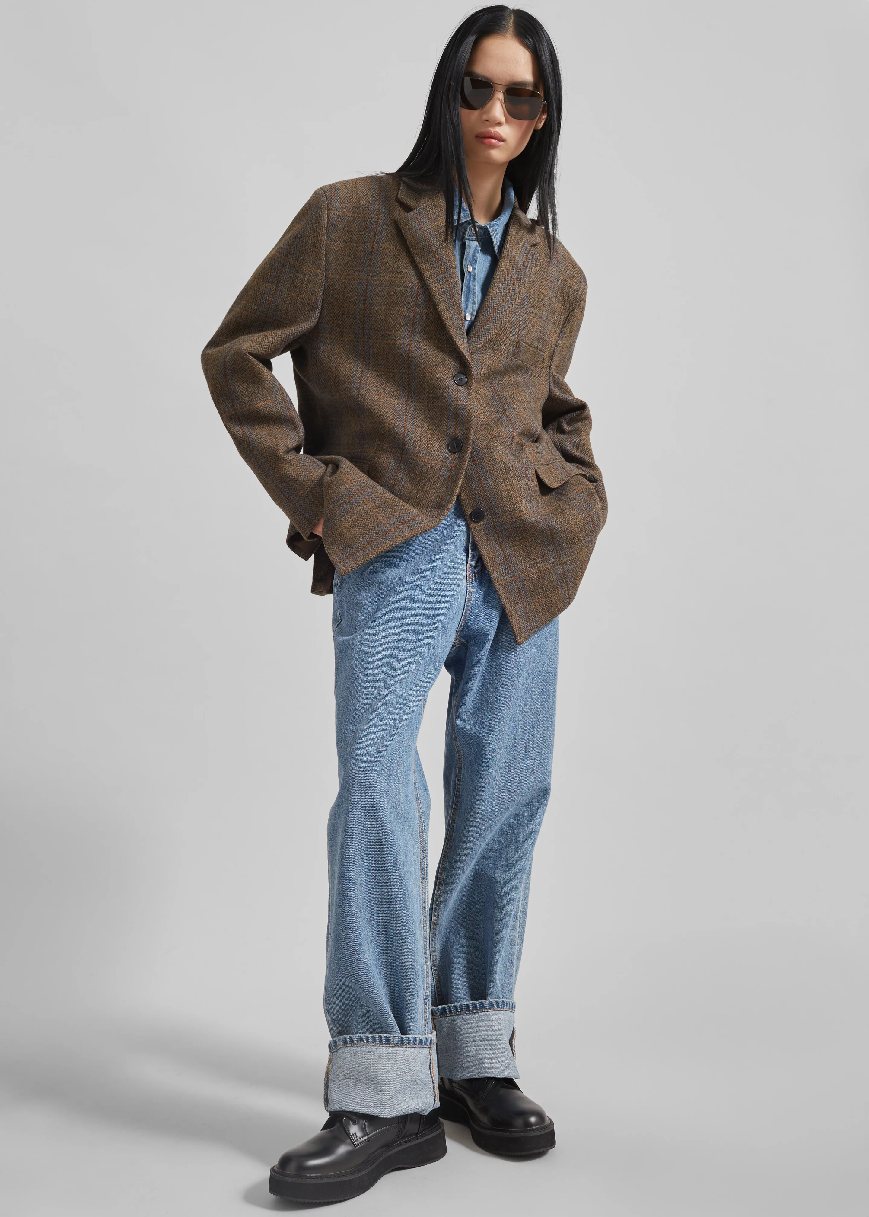 Arundel Plaid Wool Blazer - Multicolor - Image 7