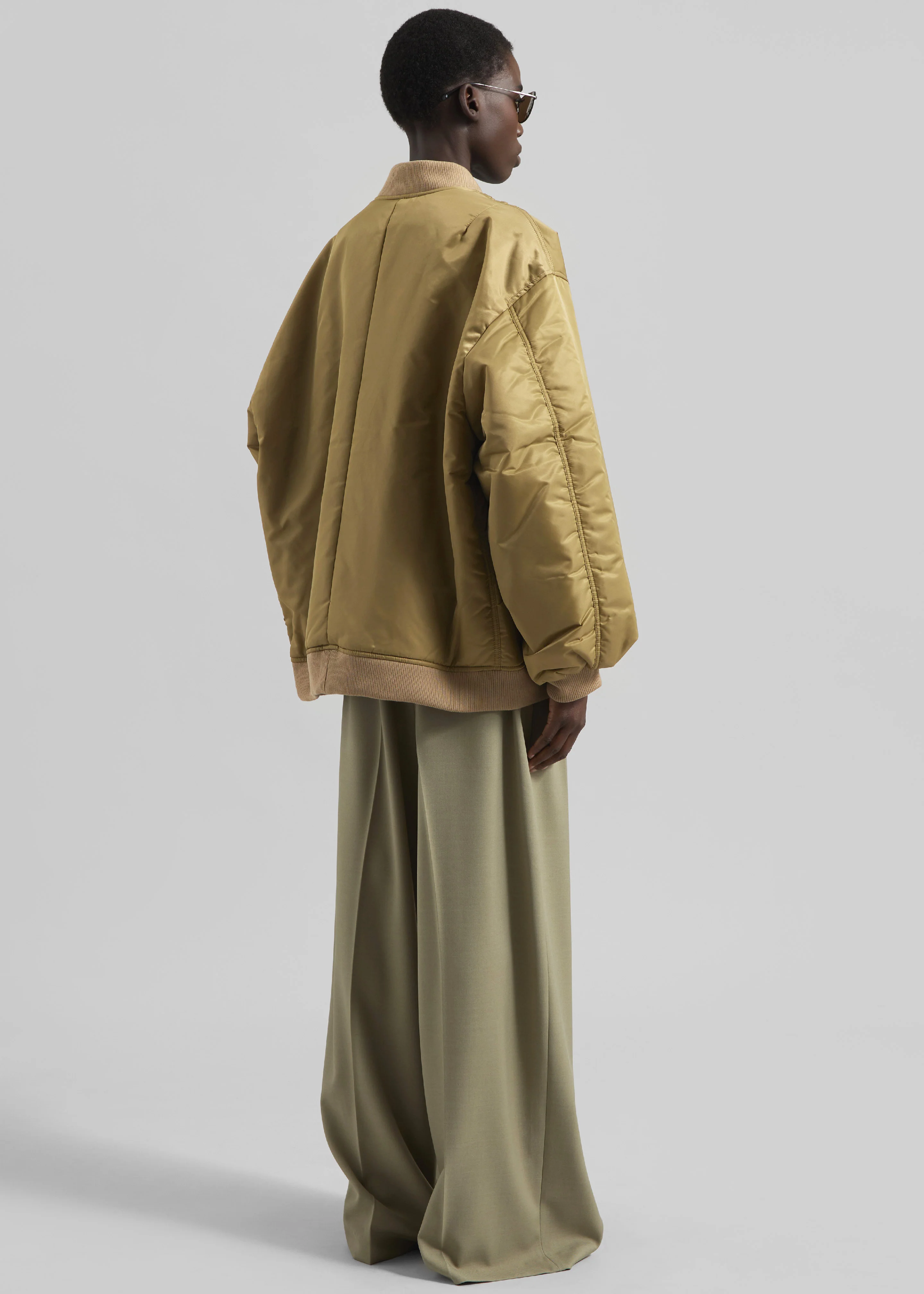 Astra Bomber Jacket - Olive - Image 10