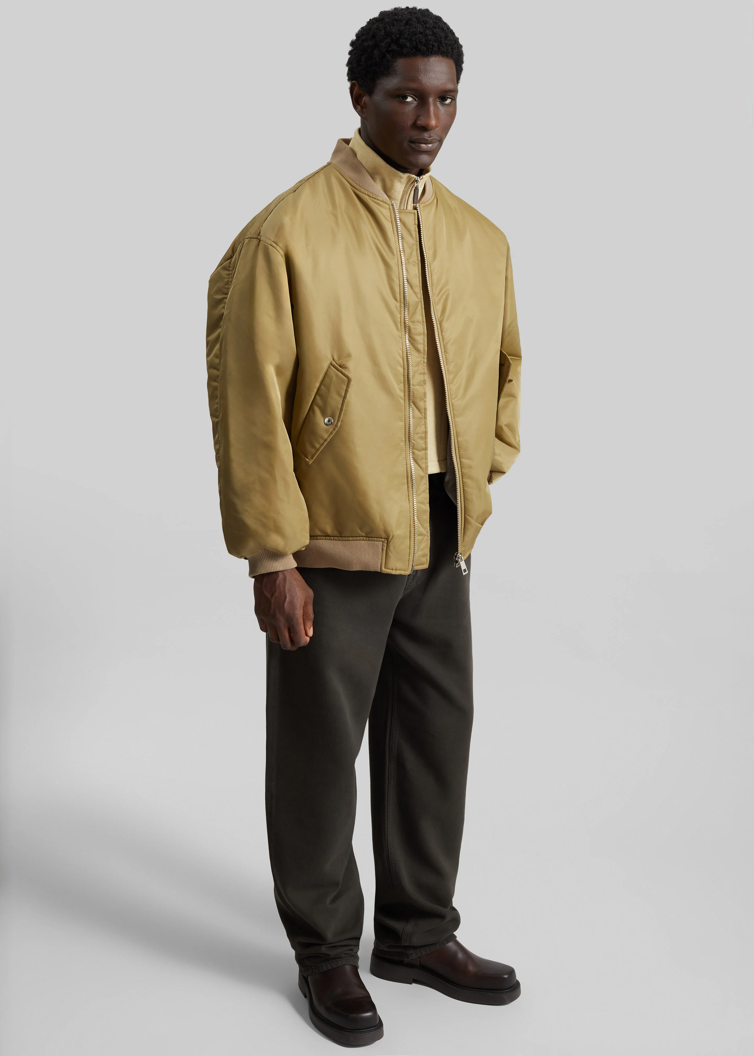 Astra Bomber Jacket - Olive - Image 12