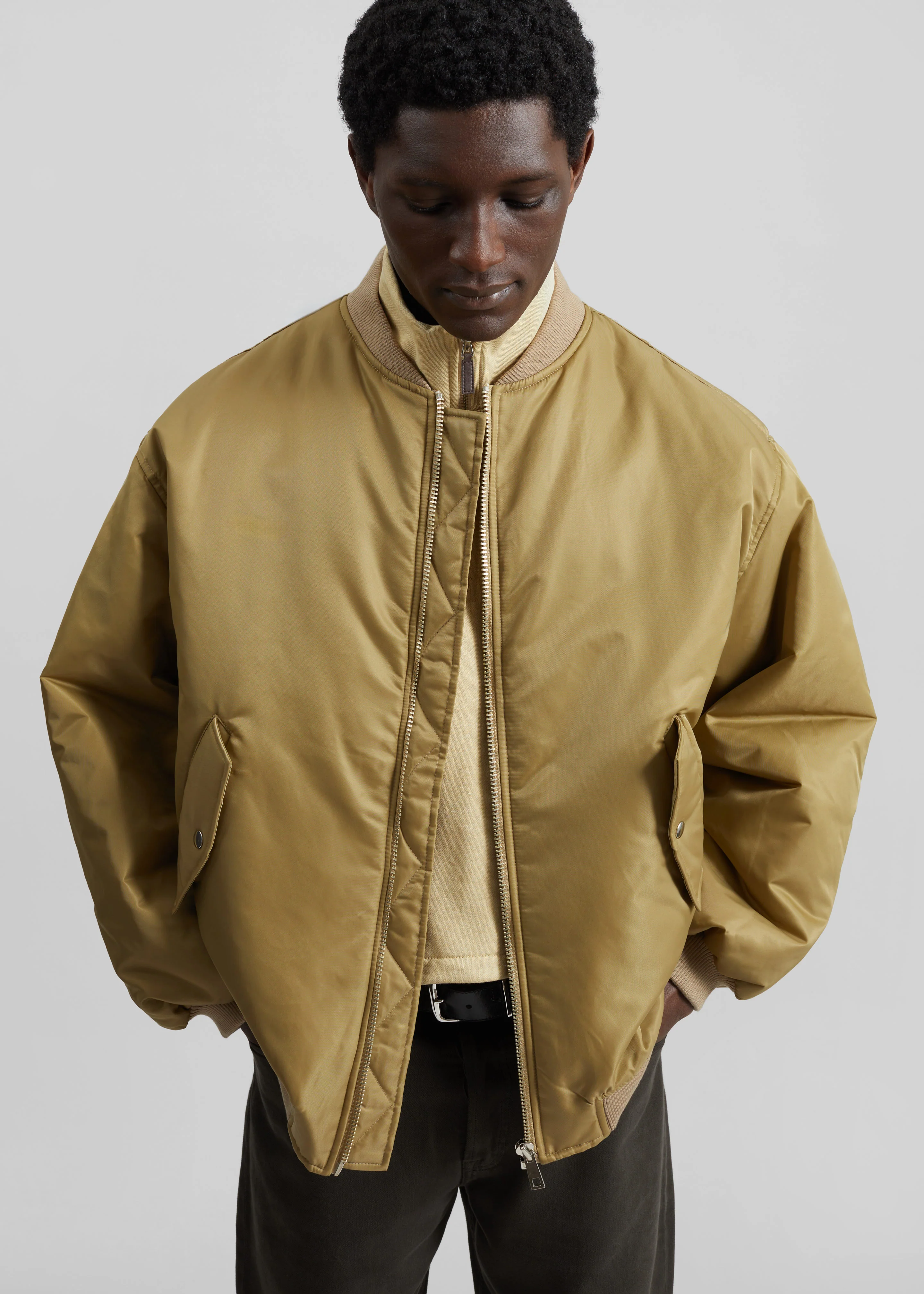 Astra Bomber Jacket - Olive - Image 13
