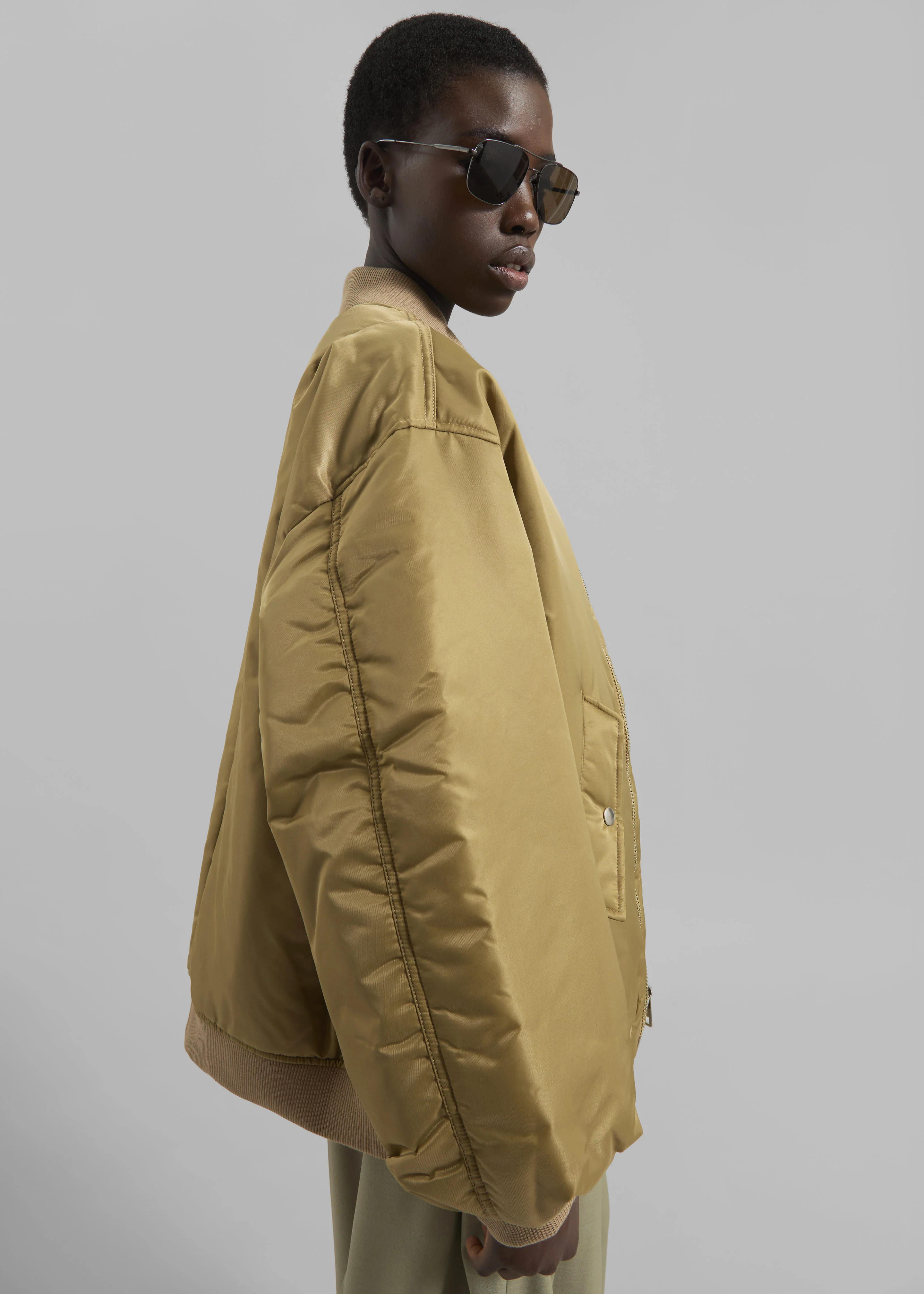 Astra Bomber Jacket - Olive - Image 9