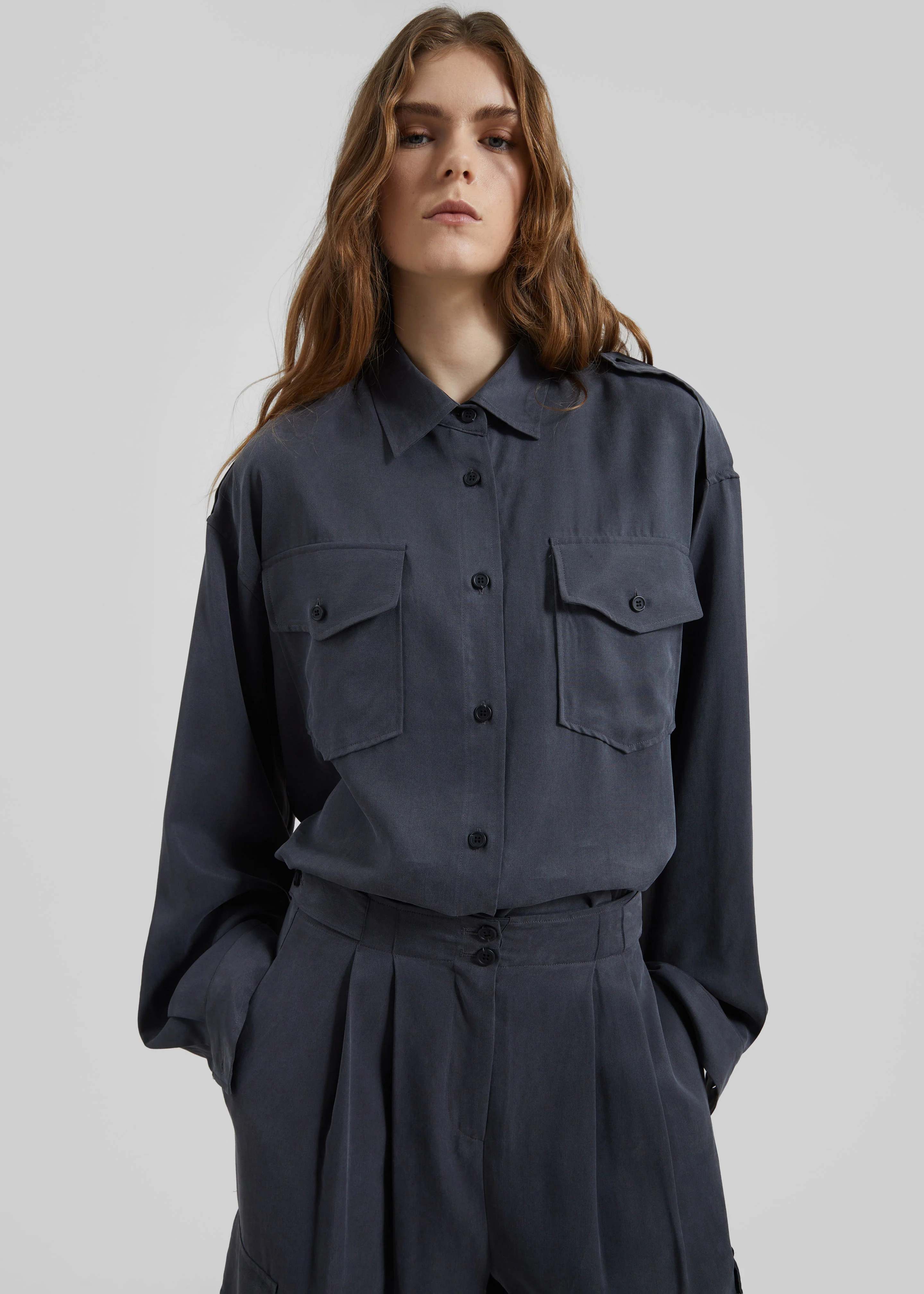 Balsta Cargo Shirt - Dark Grey