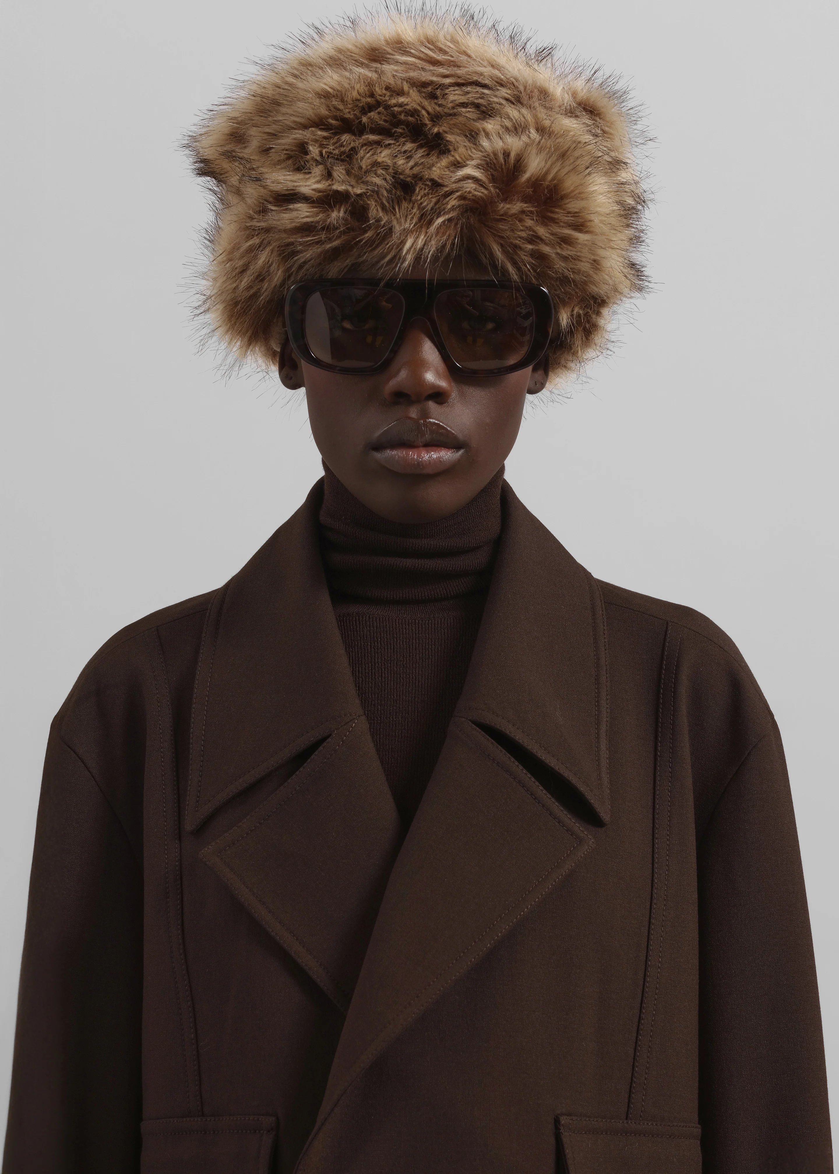 Bansko Faux Fur Hat - Beige - Image 3