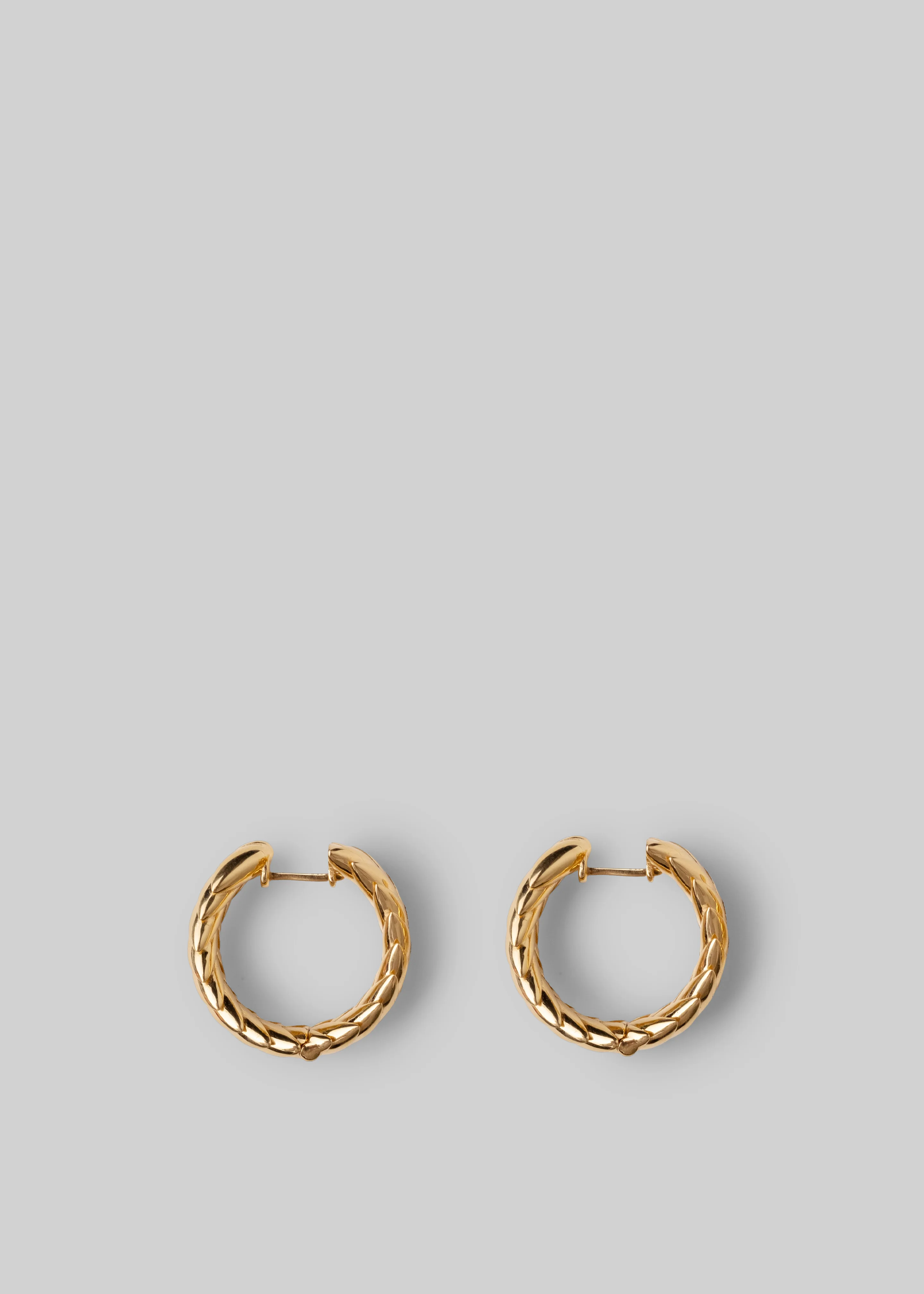 Bevza Spikelet Hoops - Gold - Image 3