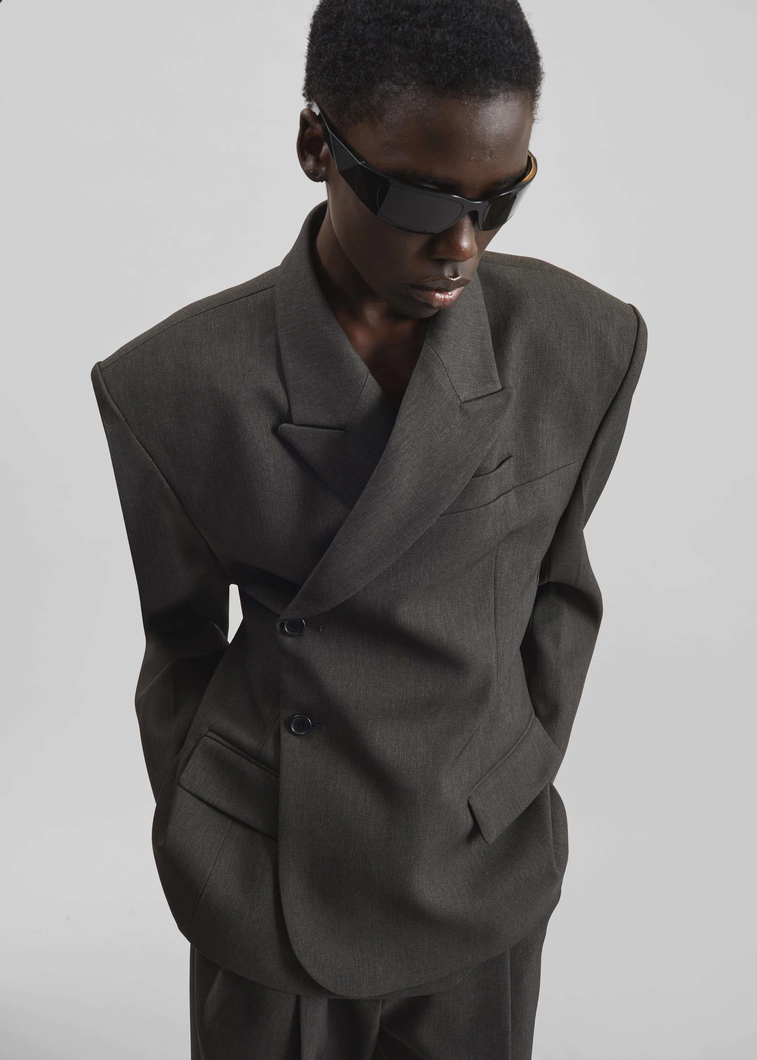 Blerick Crossover Blazer - Dark Grey