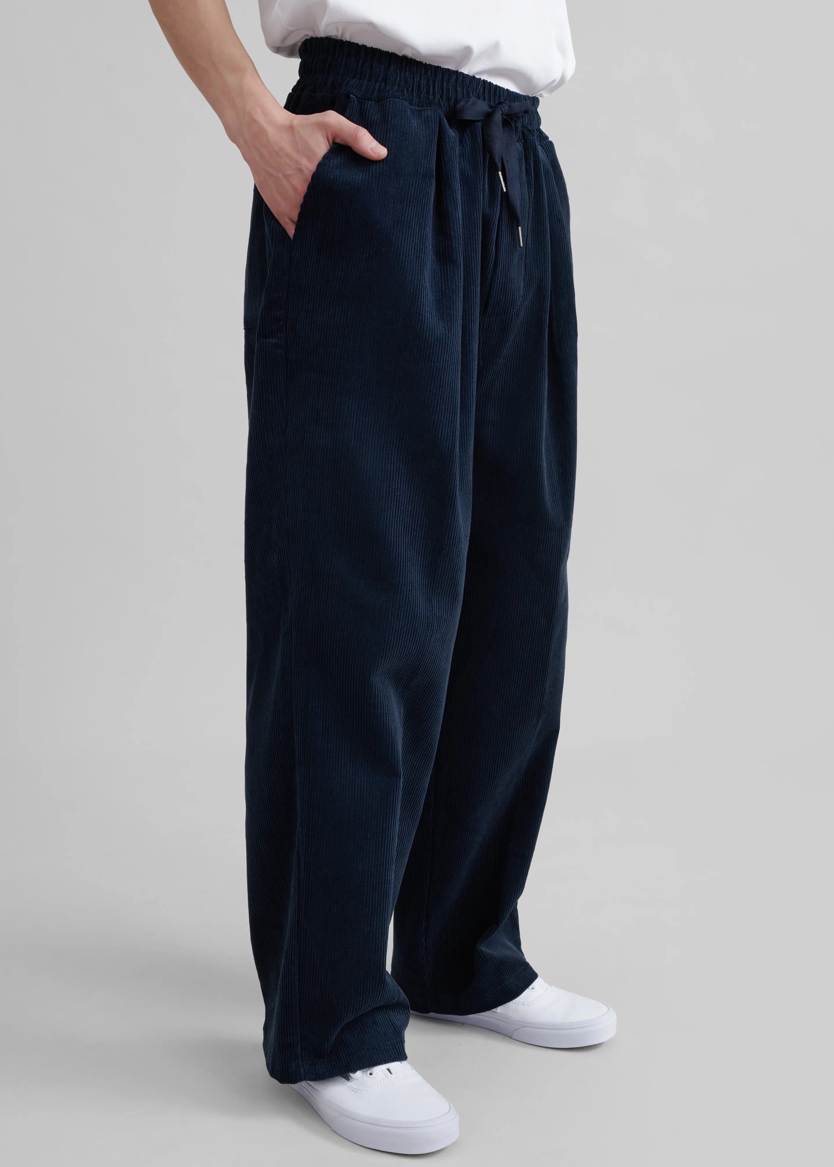 Brixton Corduroy Joggers - Navy - Image 9
