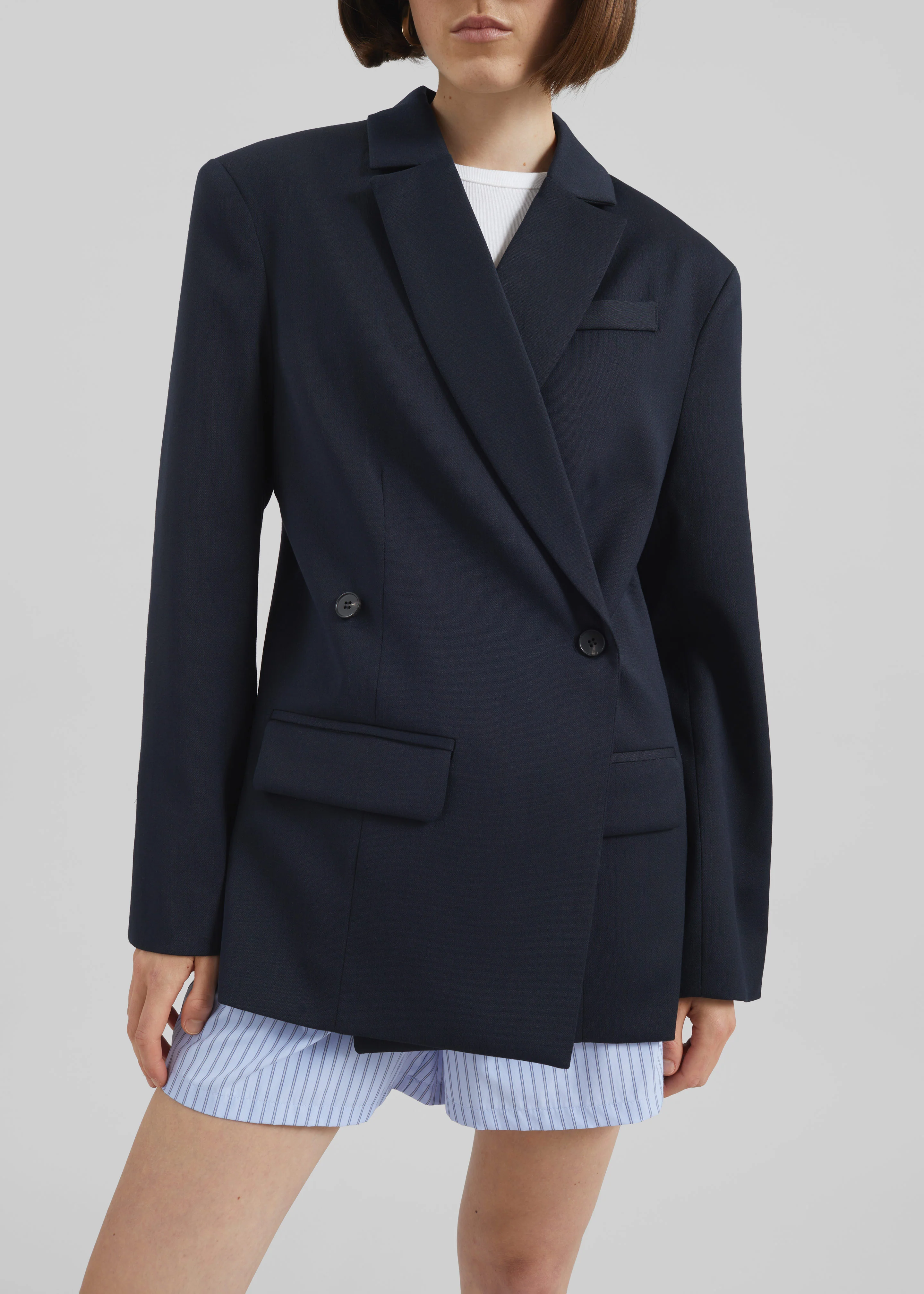 Calvay Crossover Blazer - Dark Navy - Image 3