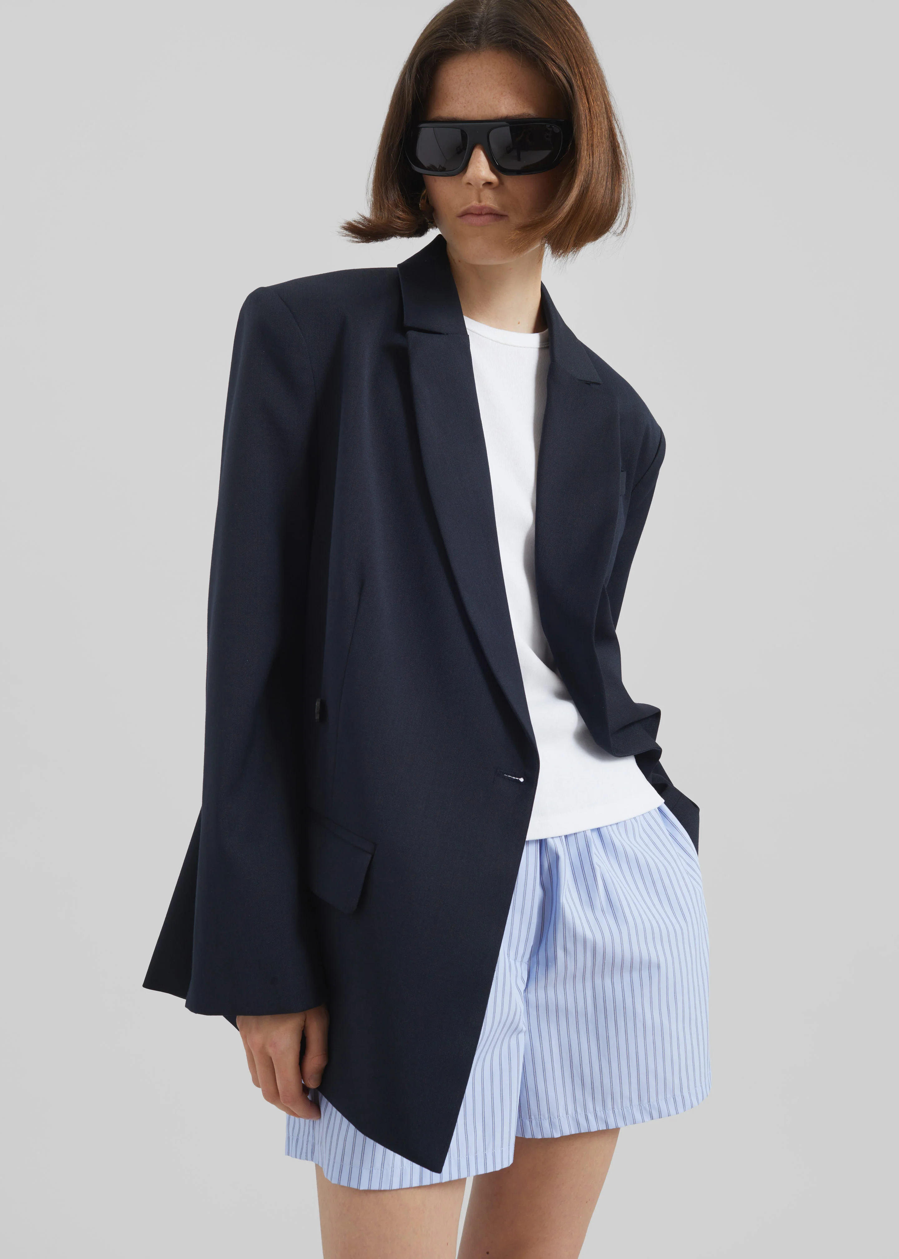 Calvay Crossover Blazer - Dark Navy - Image 4