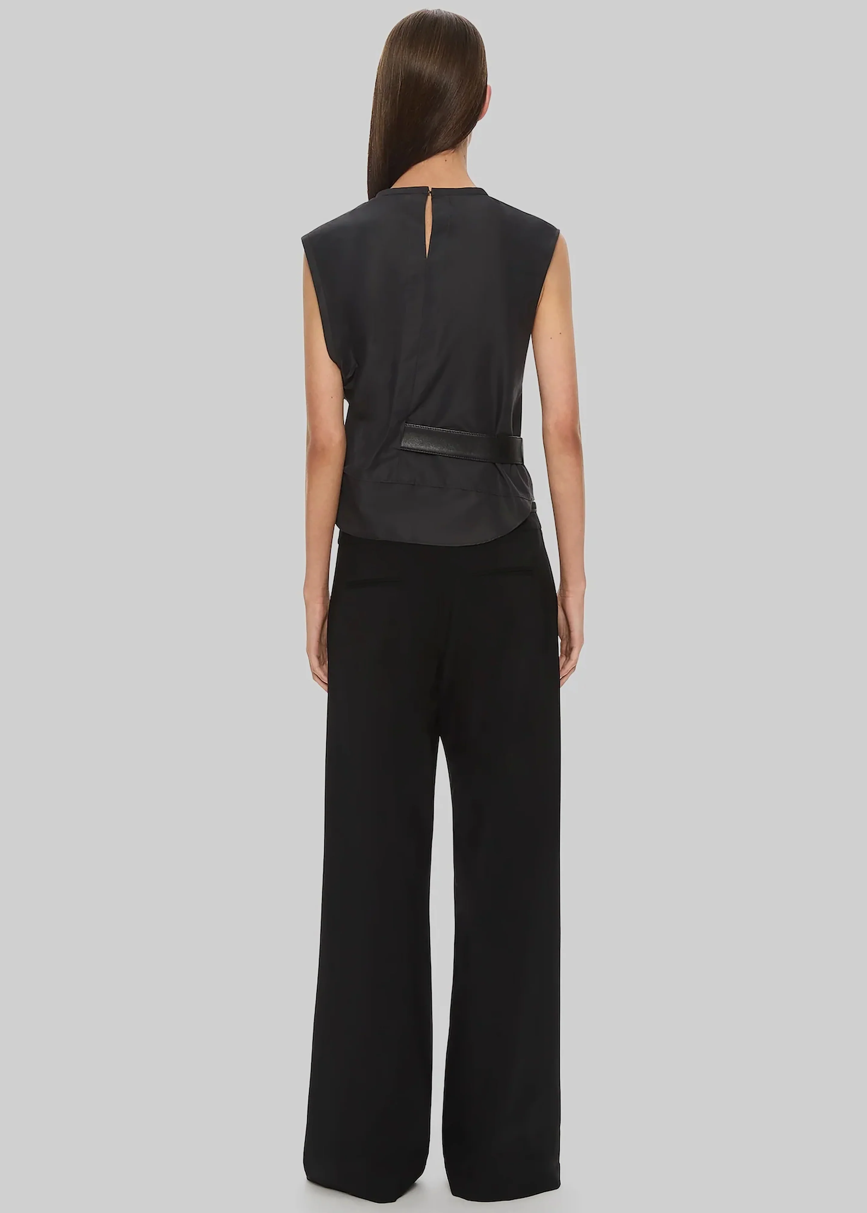 Christopher Esber Locus Belted Tafetta Tank - Carbon - Image 5