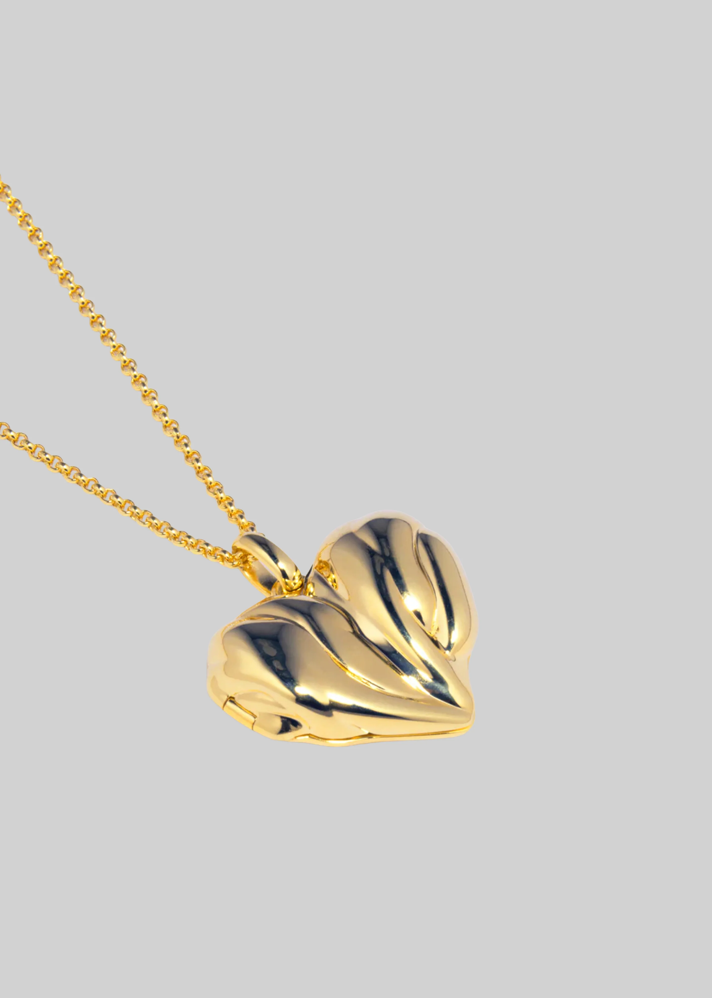 Completedworks Heart Locket Pendant Necklace - Gold - Image 4