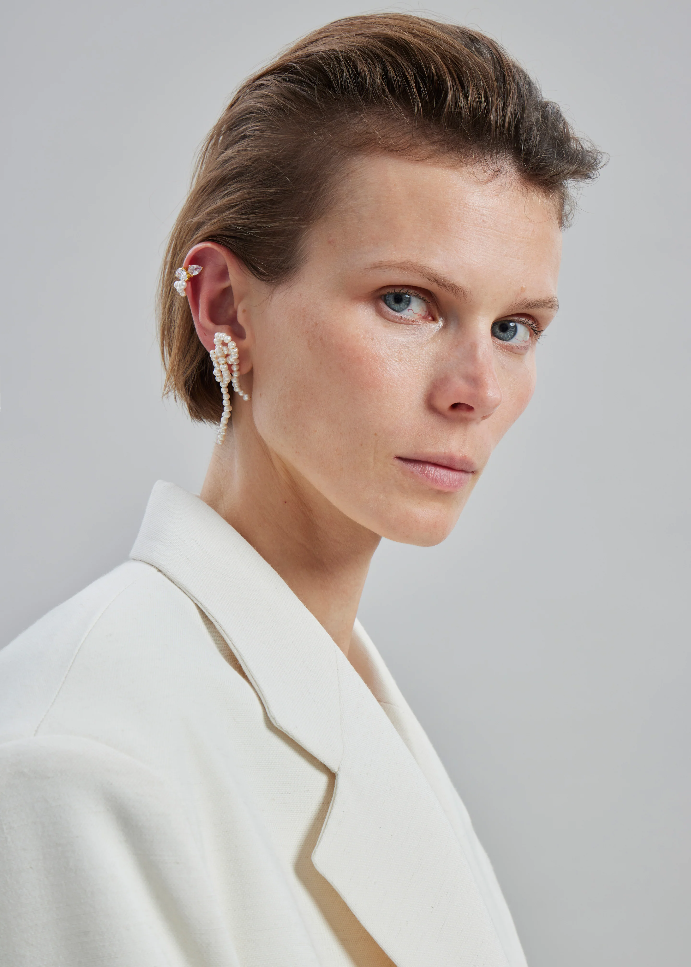 Completedworks The Break Between The Clouds Earrings - White - Image 3