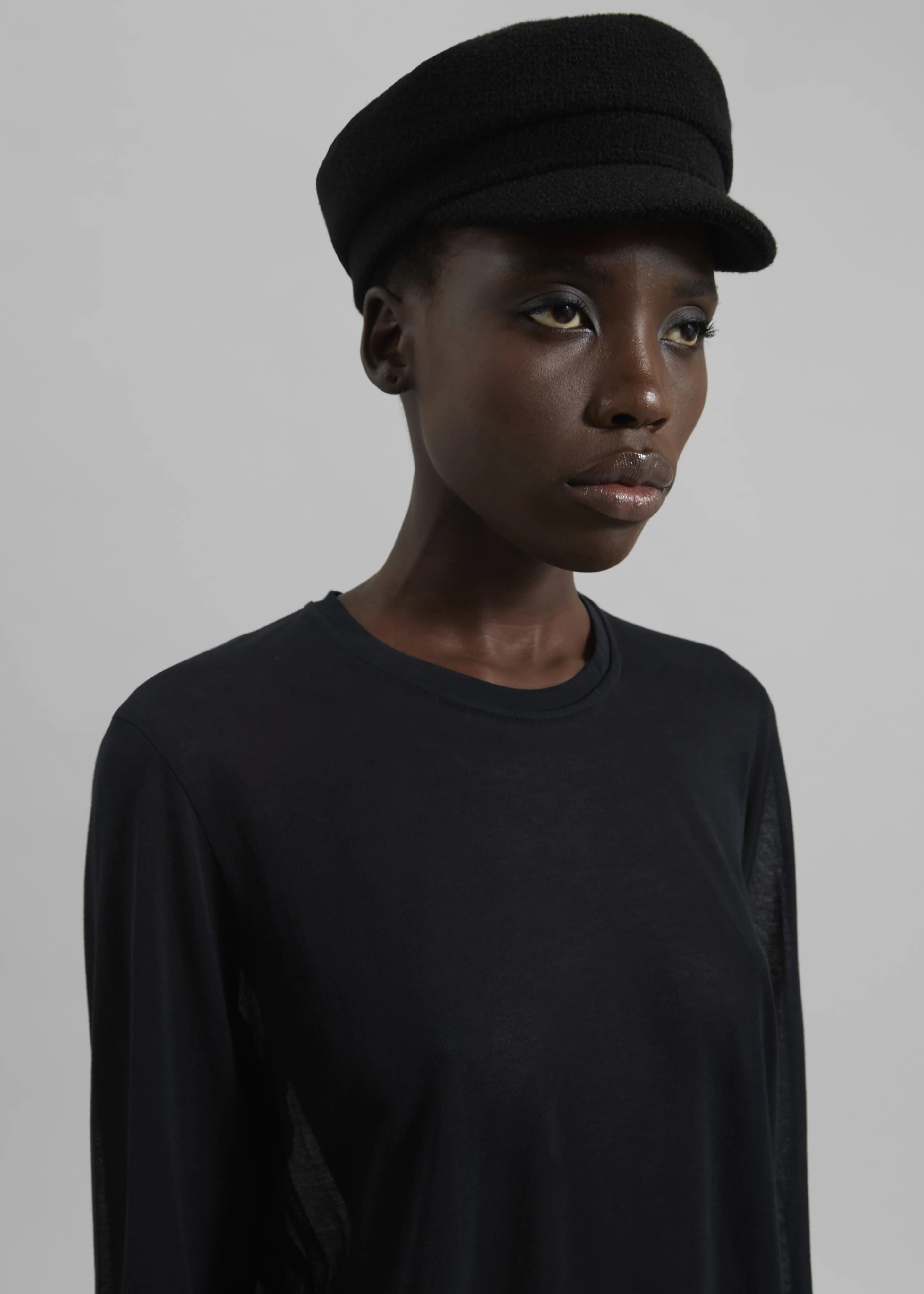 Corbet Newsboy Cap - Black - Image 10