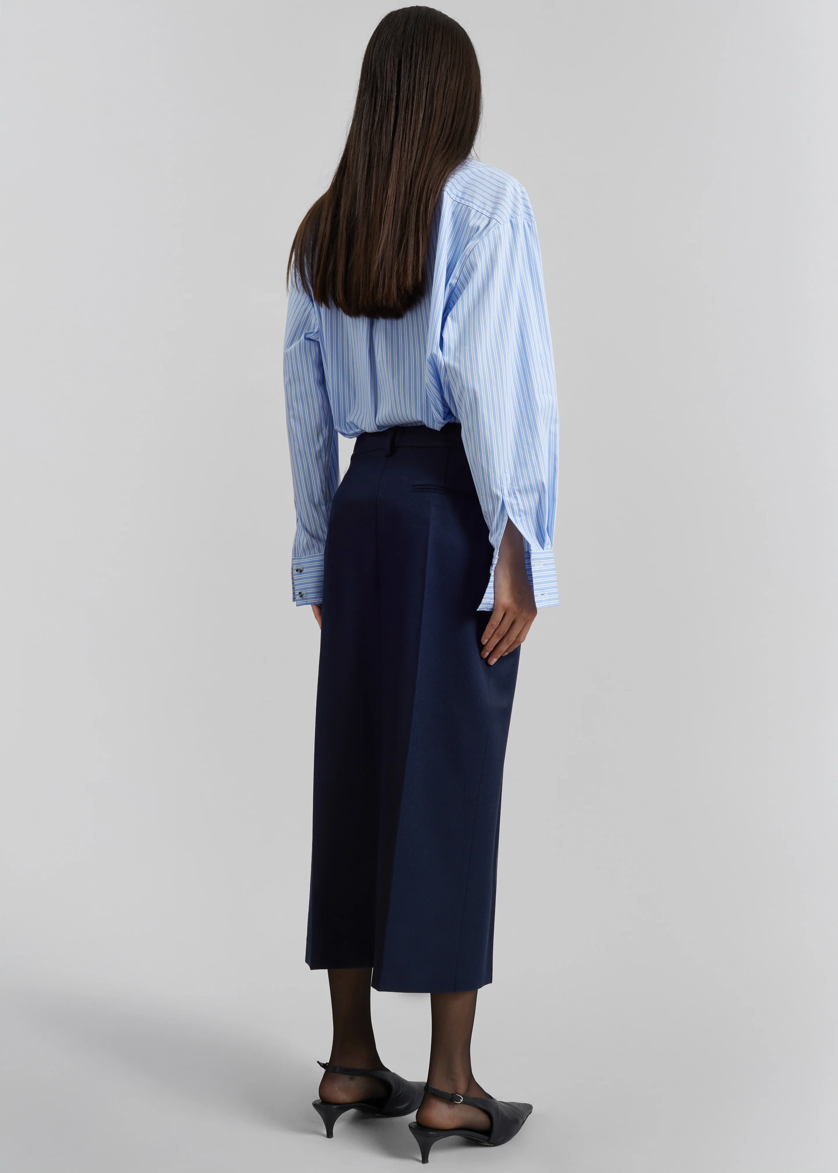 Covert Fold Tube Skirt - Navy - Image 5
