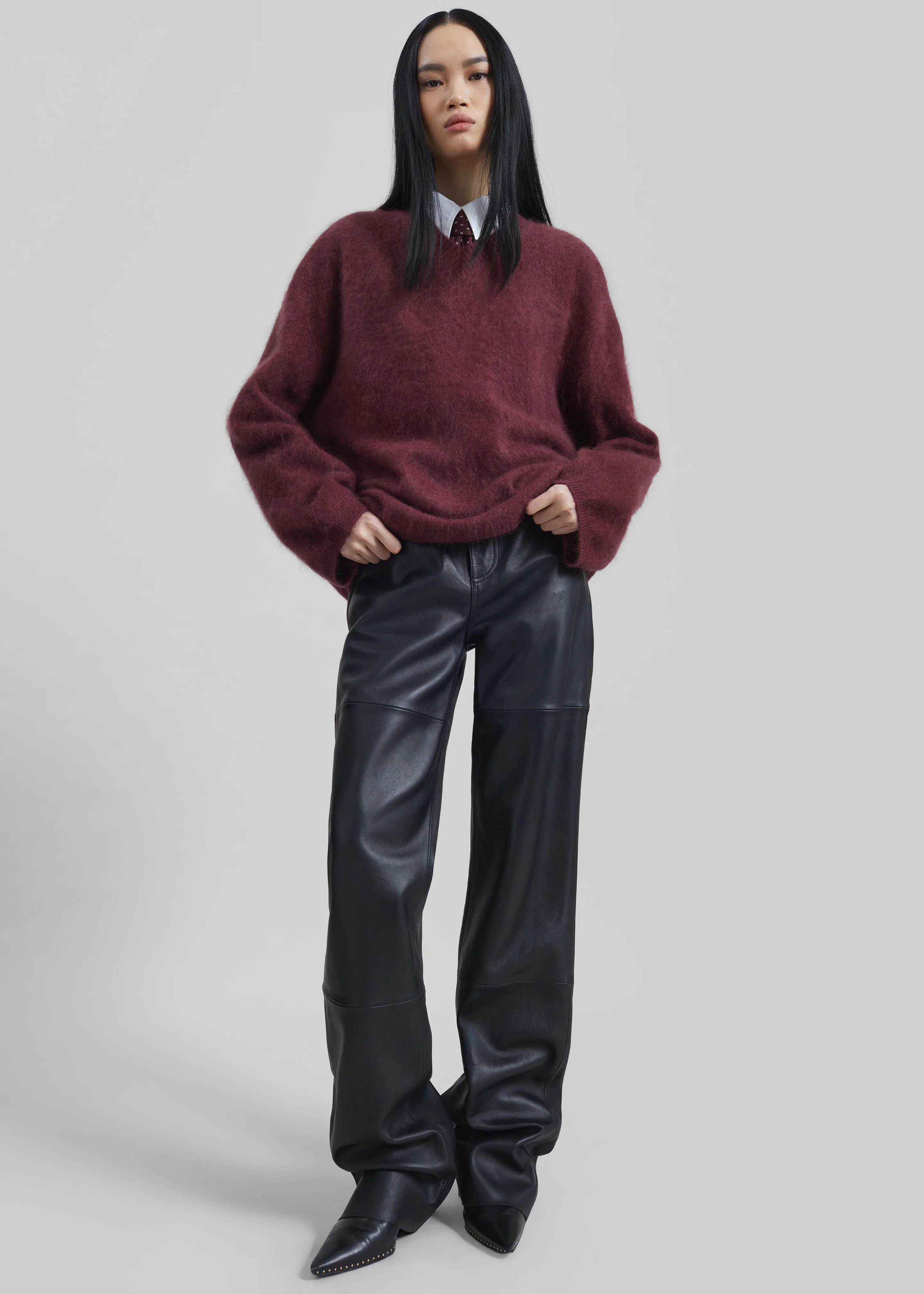 Dalston Leather Pants - Black