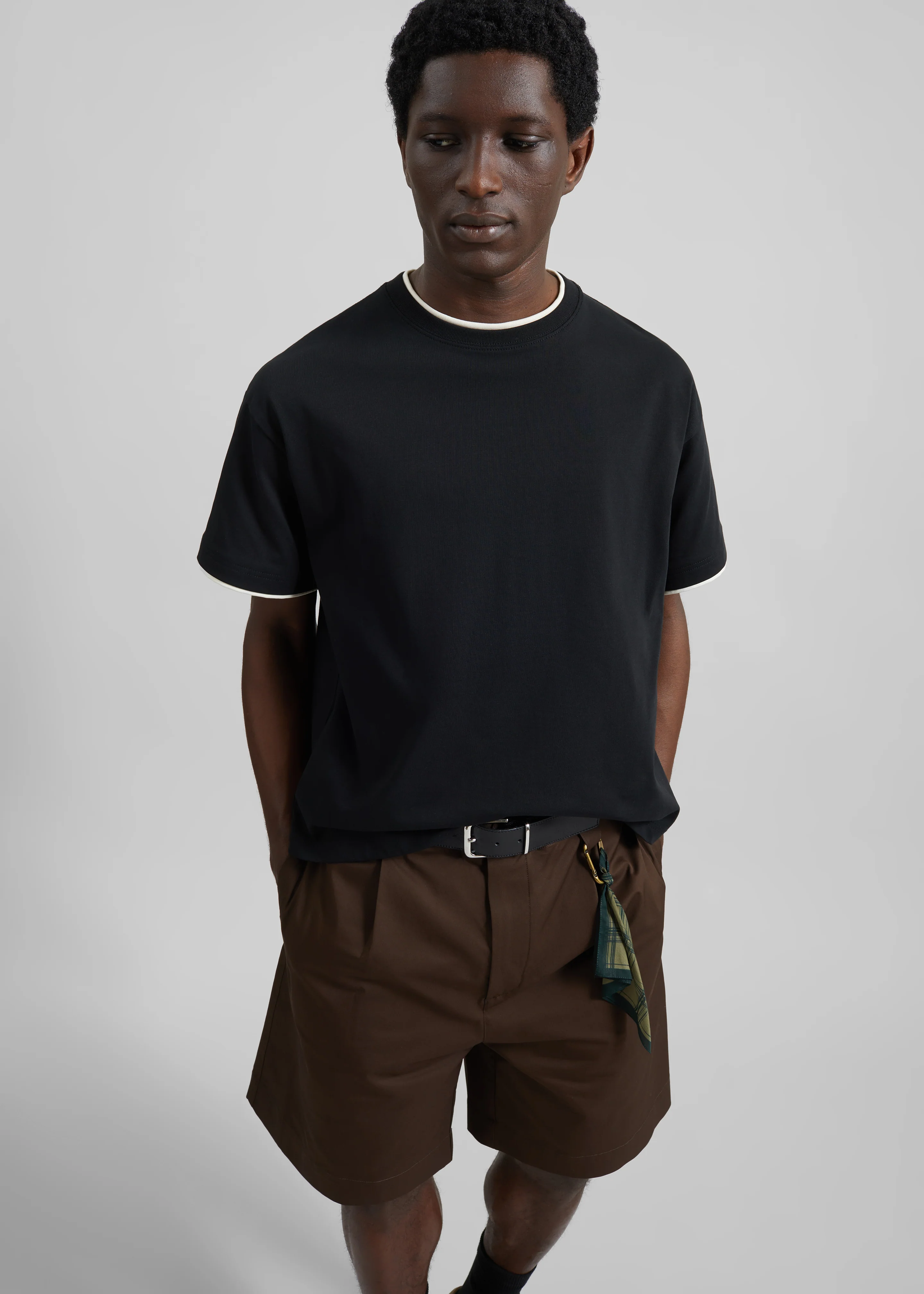 Darkpark Denis Wide-Leg Shorts - Dark Brown - Image 3