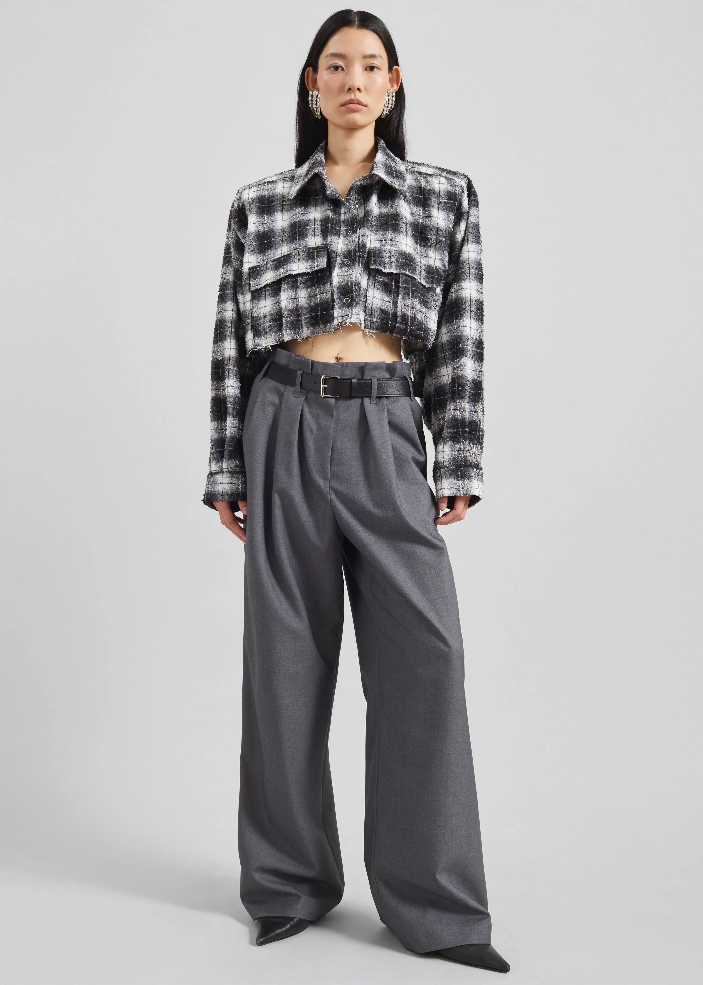 Dulverton Pleated Trousers - Grey