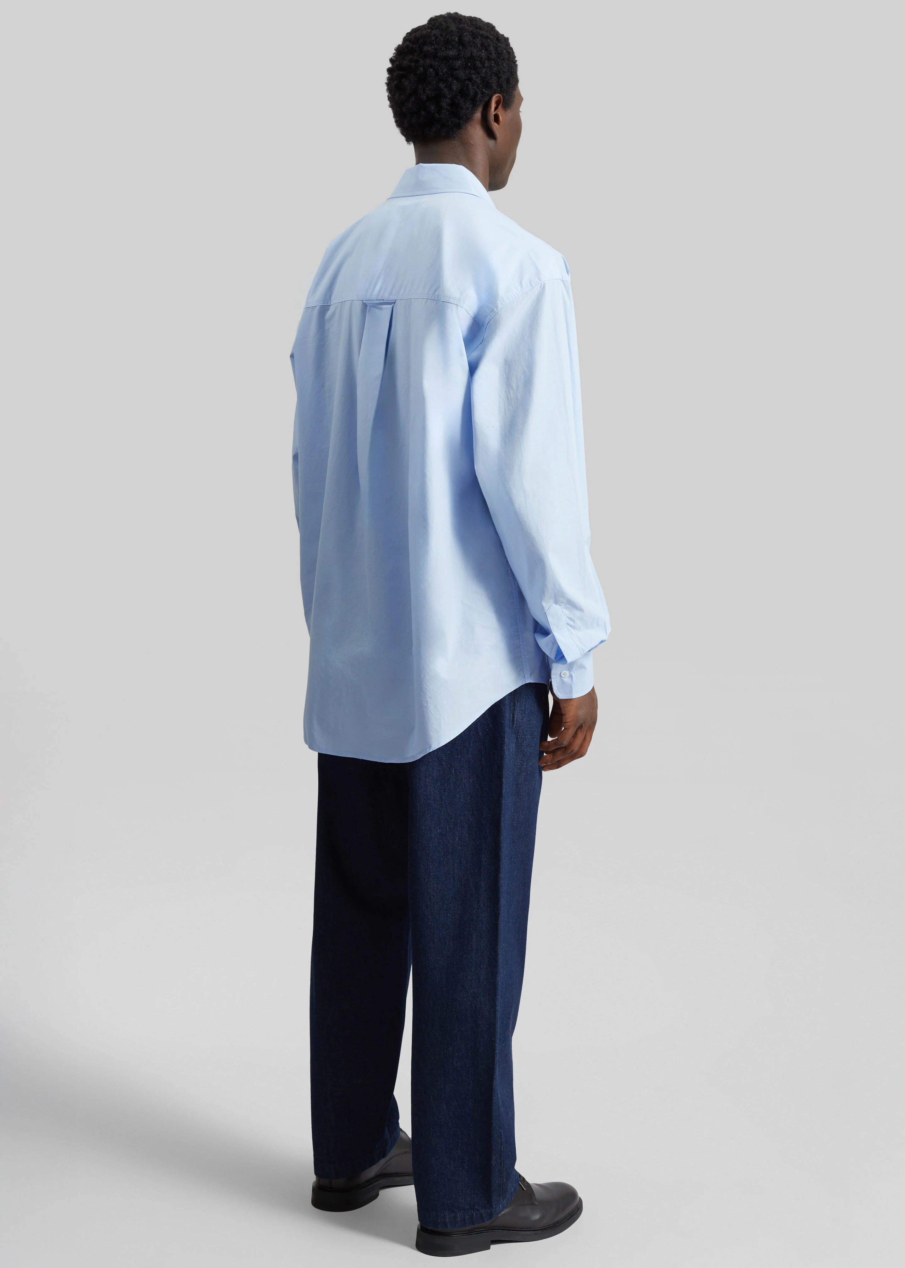 Gus Oversized Shirt - Sky - Image 11