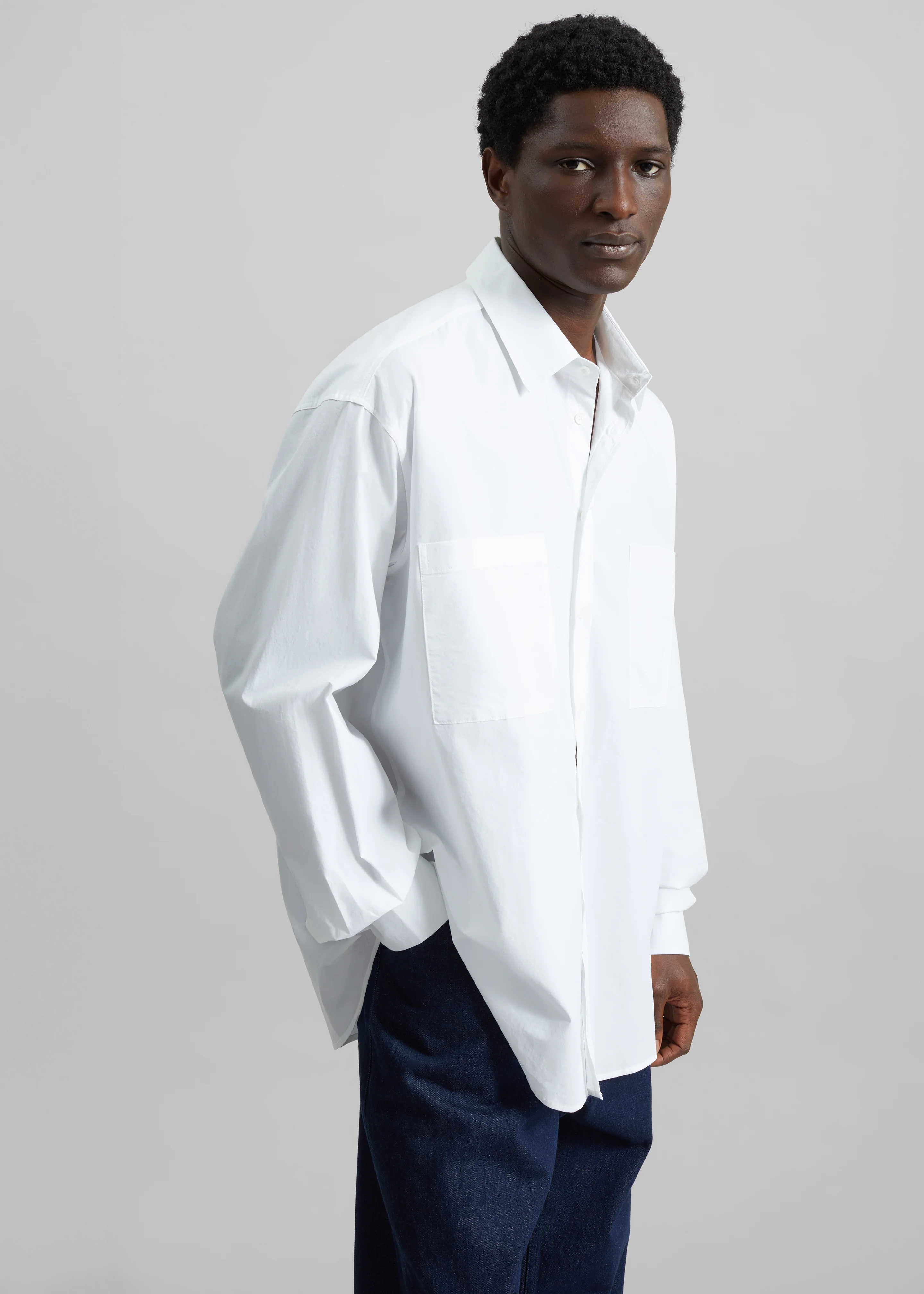 Gus Oversized Shirt - White - Image 6