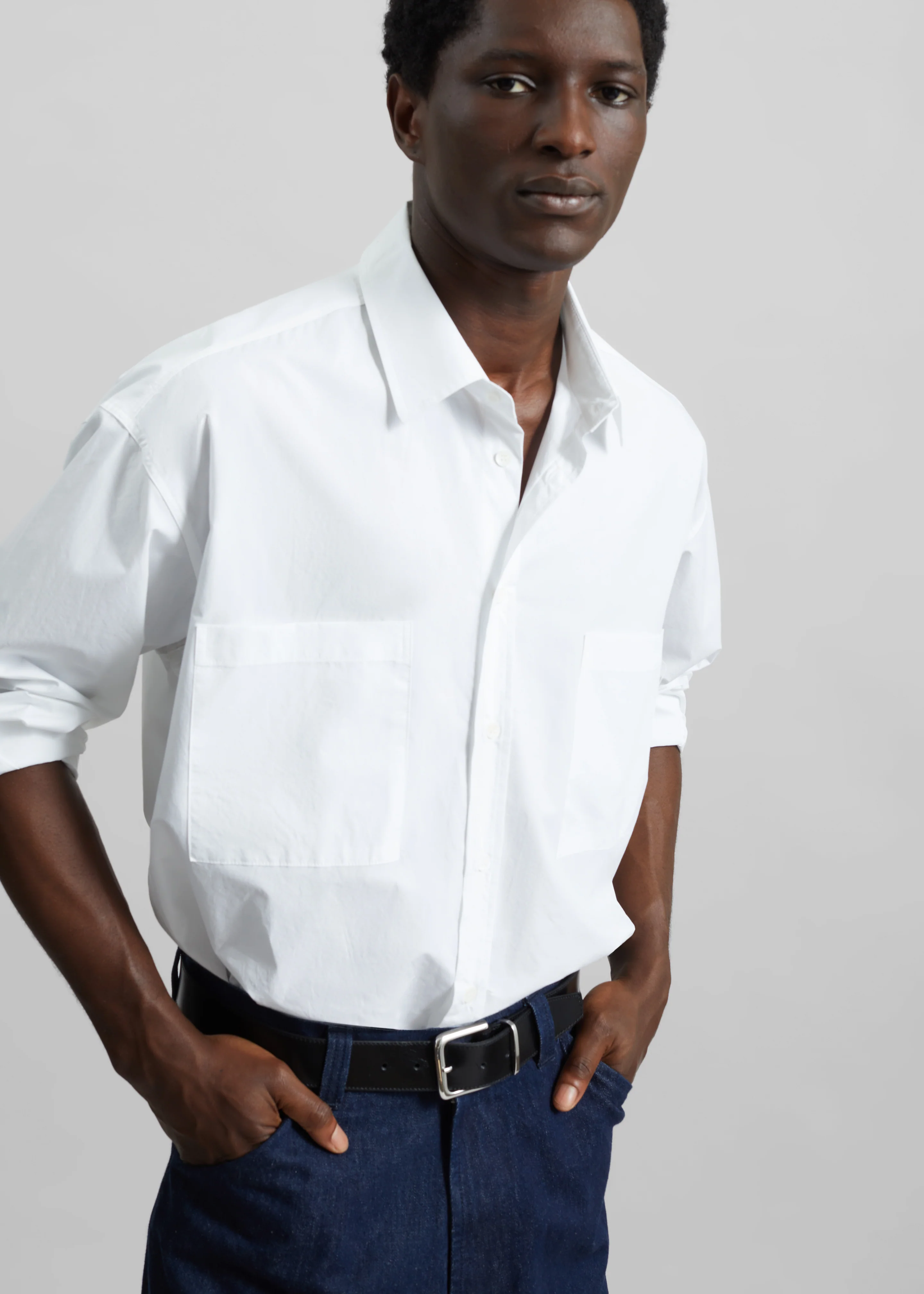Gus Oversized Shirt - White - Image 8