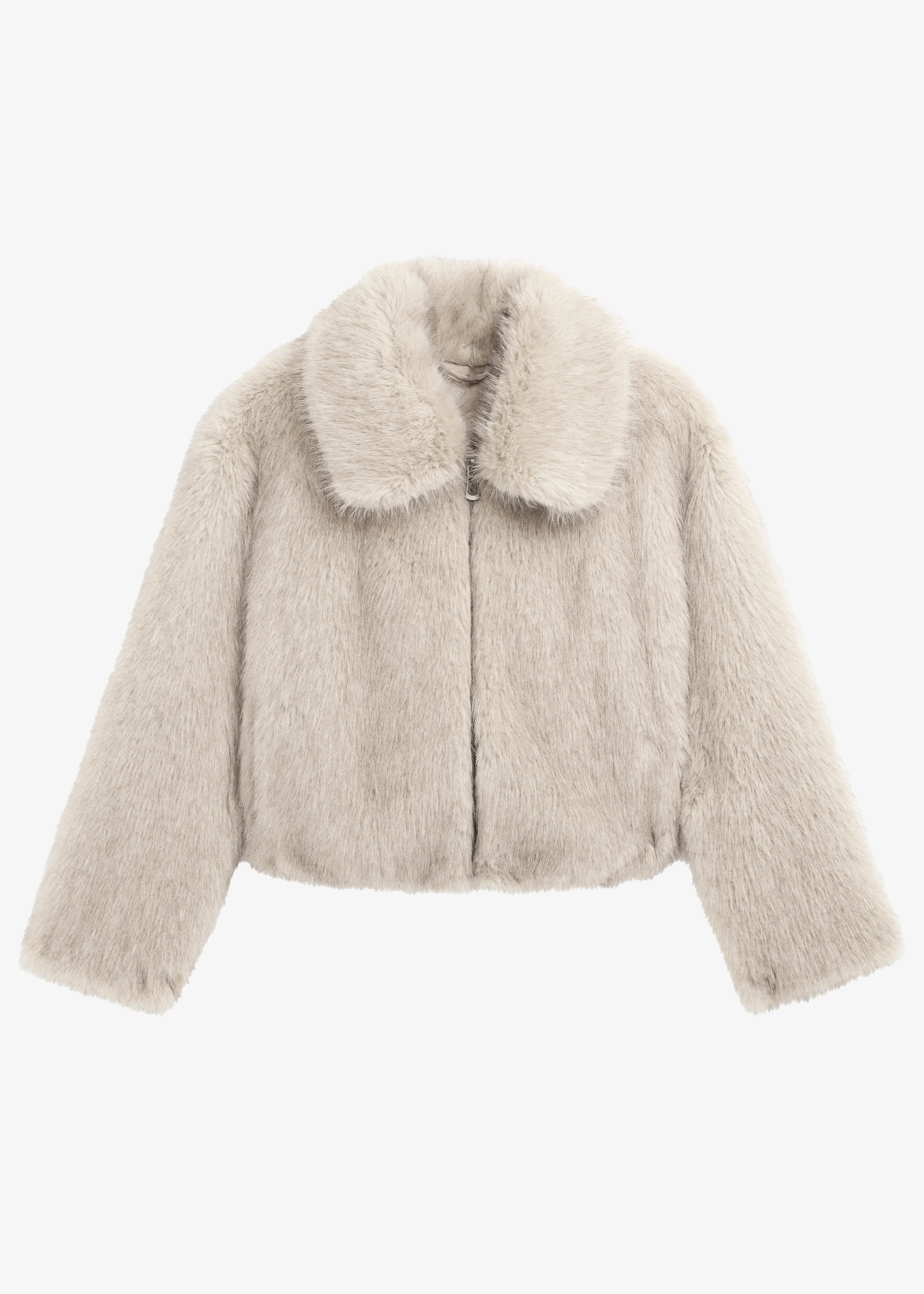 Hope Faux Fur Jacket - Beige - Image 10