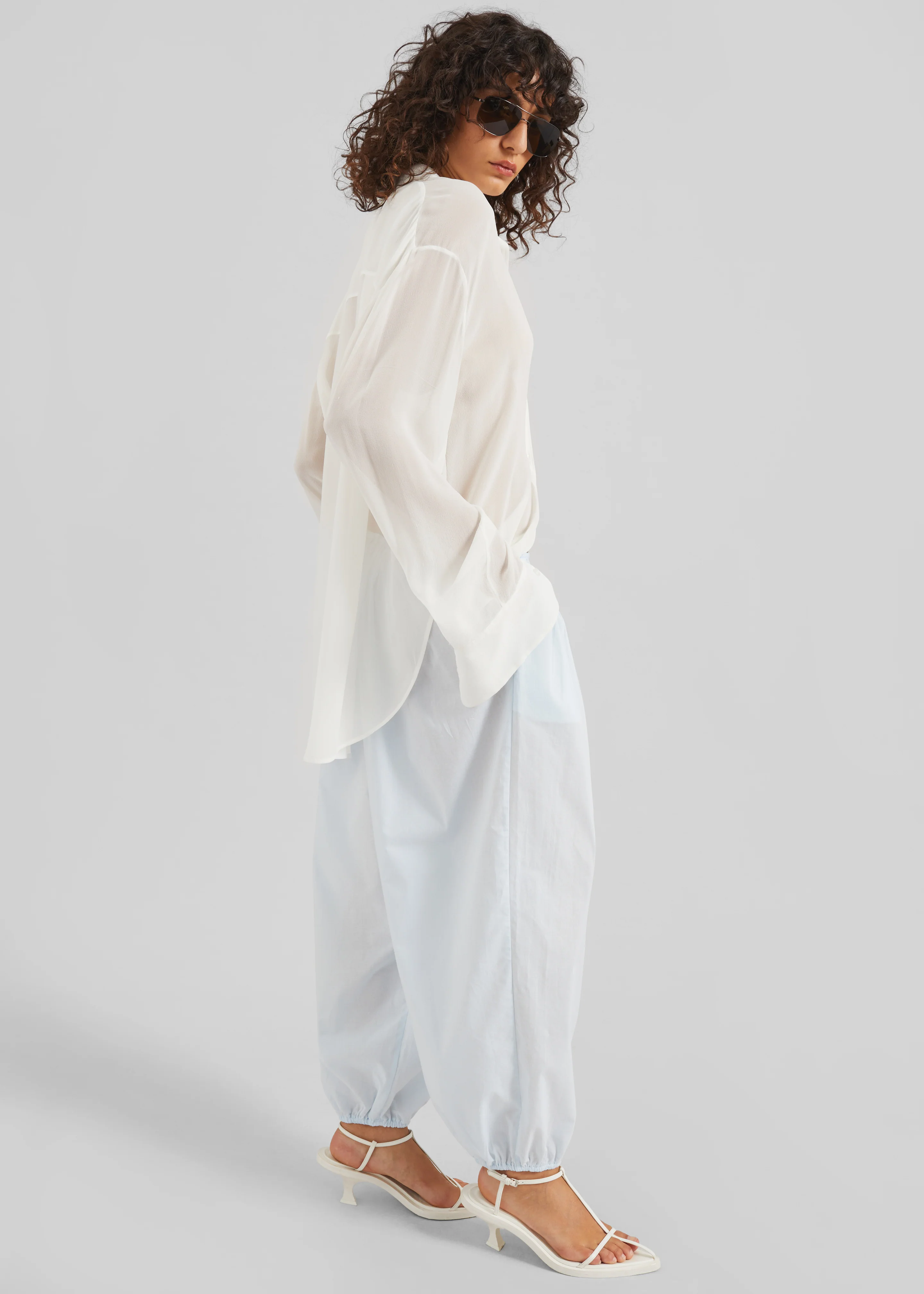 Isorella Balloon Pants - Light Blue - Image 7