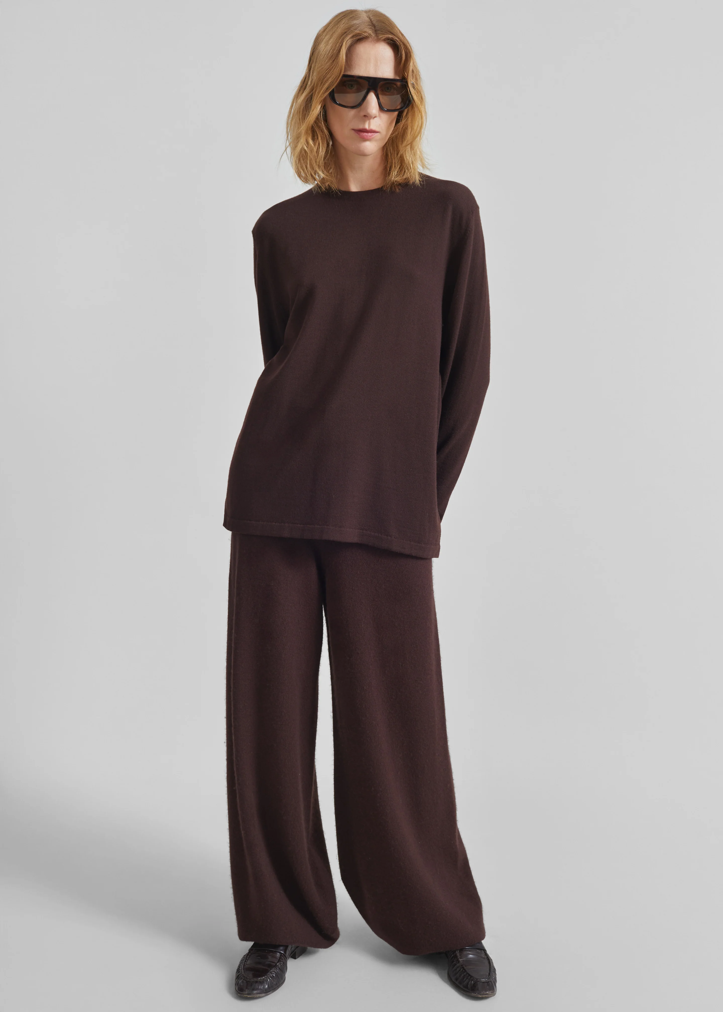 Kladno Knit Joggers - Brown