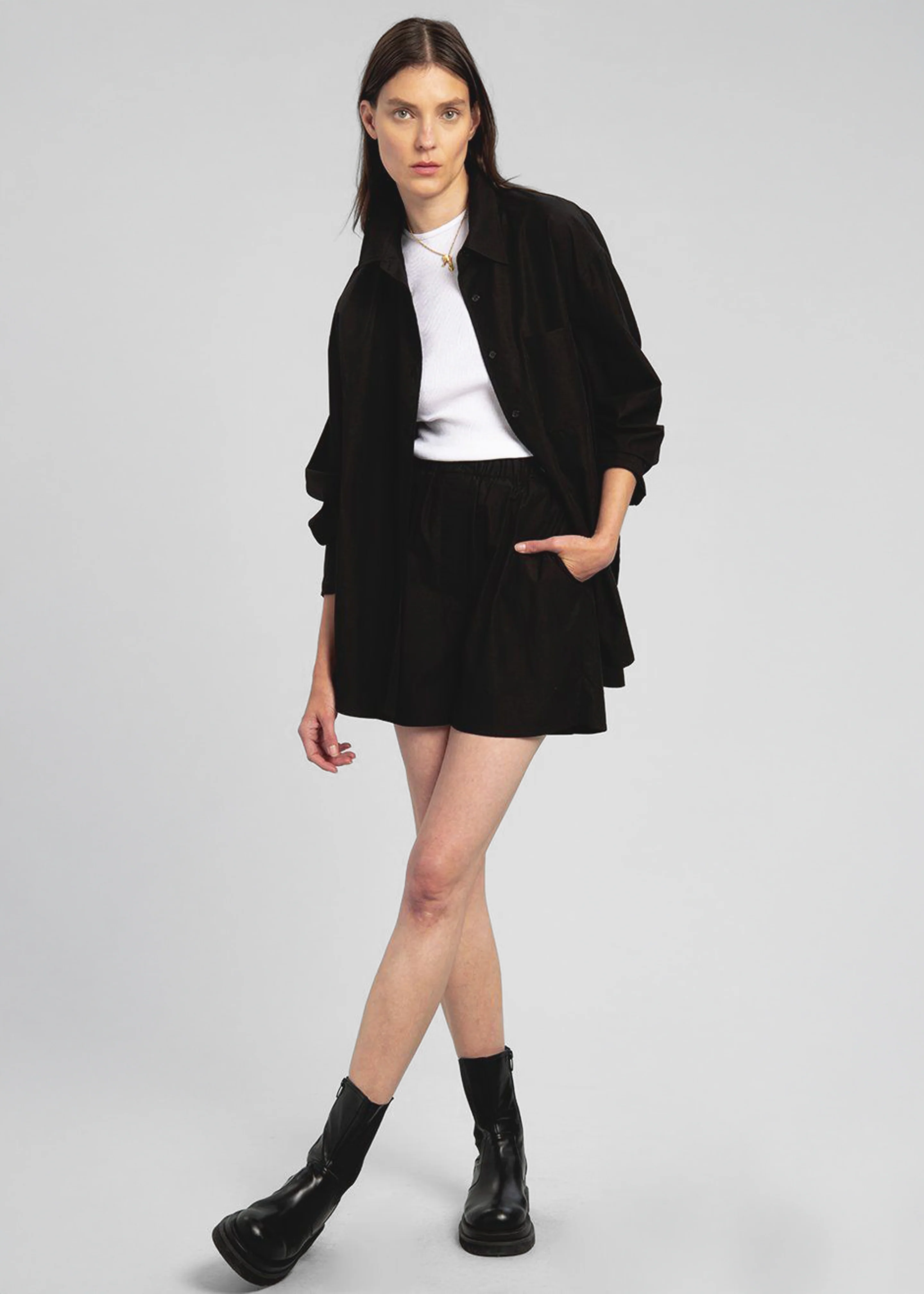 Lui Organic Cotton Boxer Short - Black - Image 7