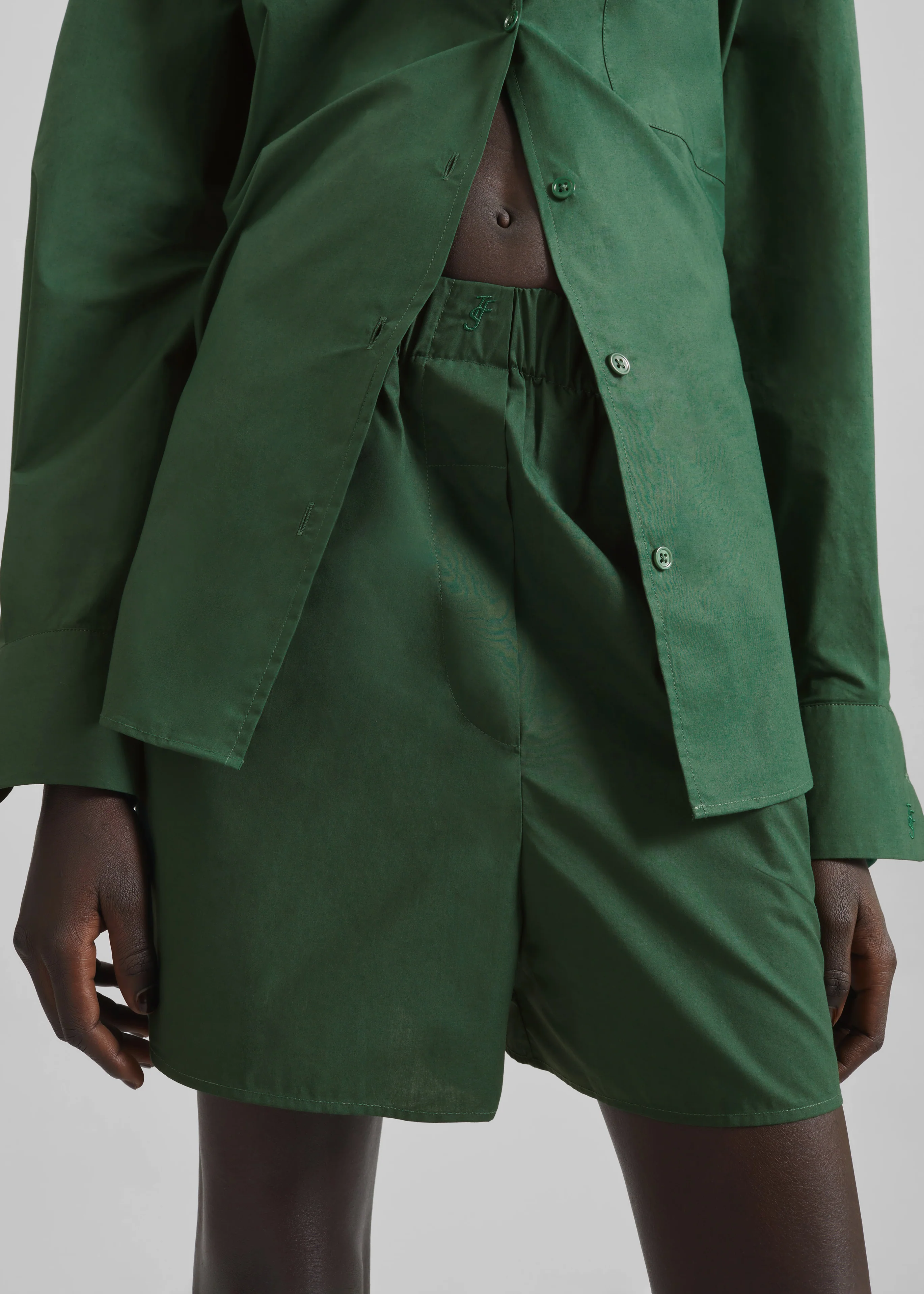 Lui Organic Cotton Boxer Short - Hunter Green - Image 12