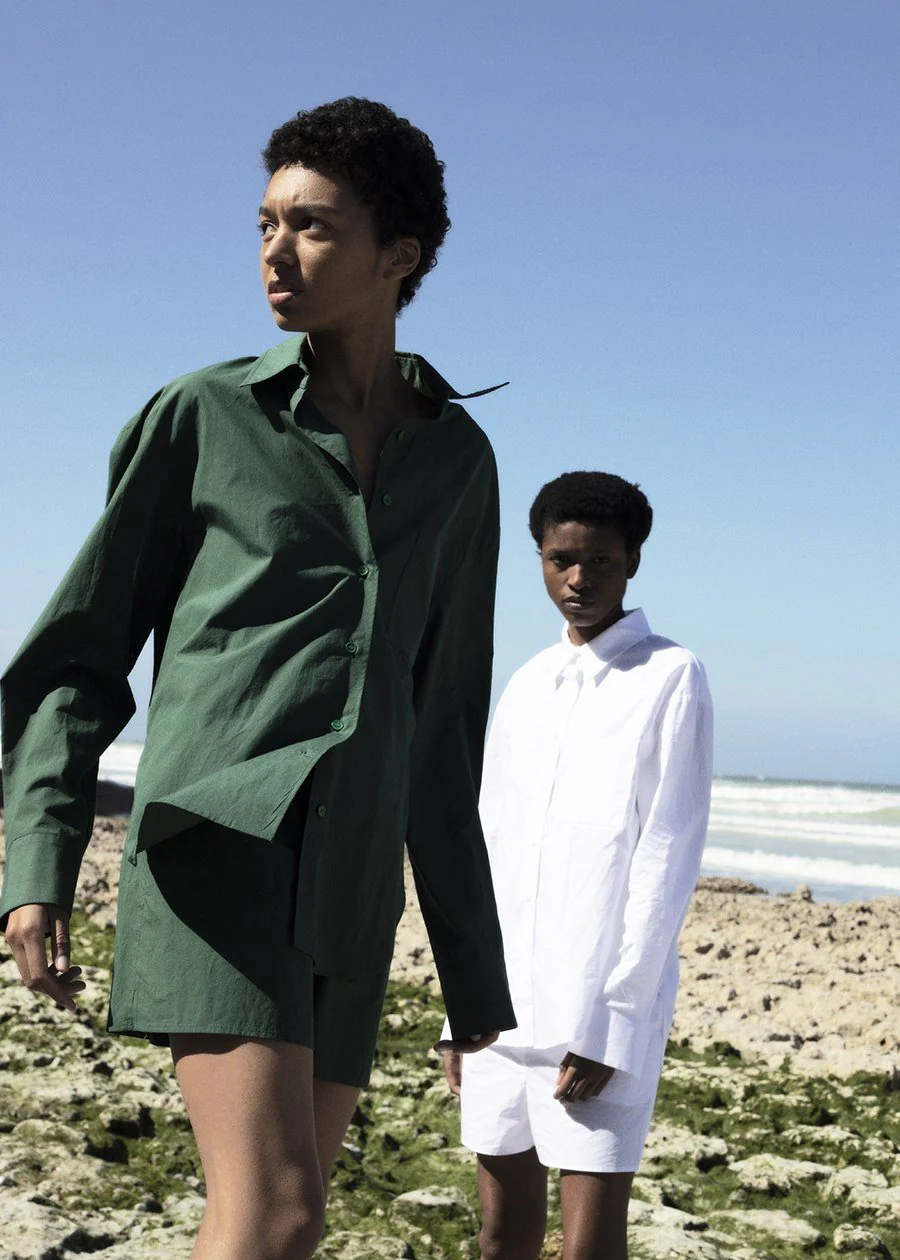 Lui Organic Cotton Shirt - Hunter Green - Image 6