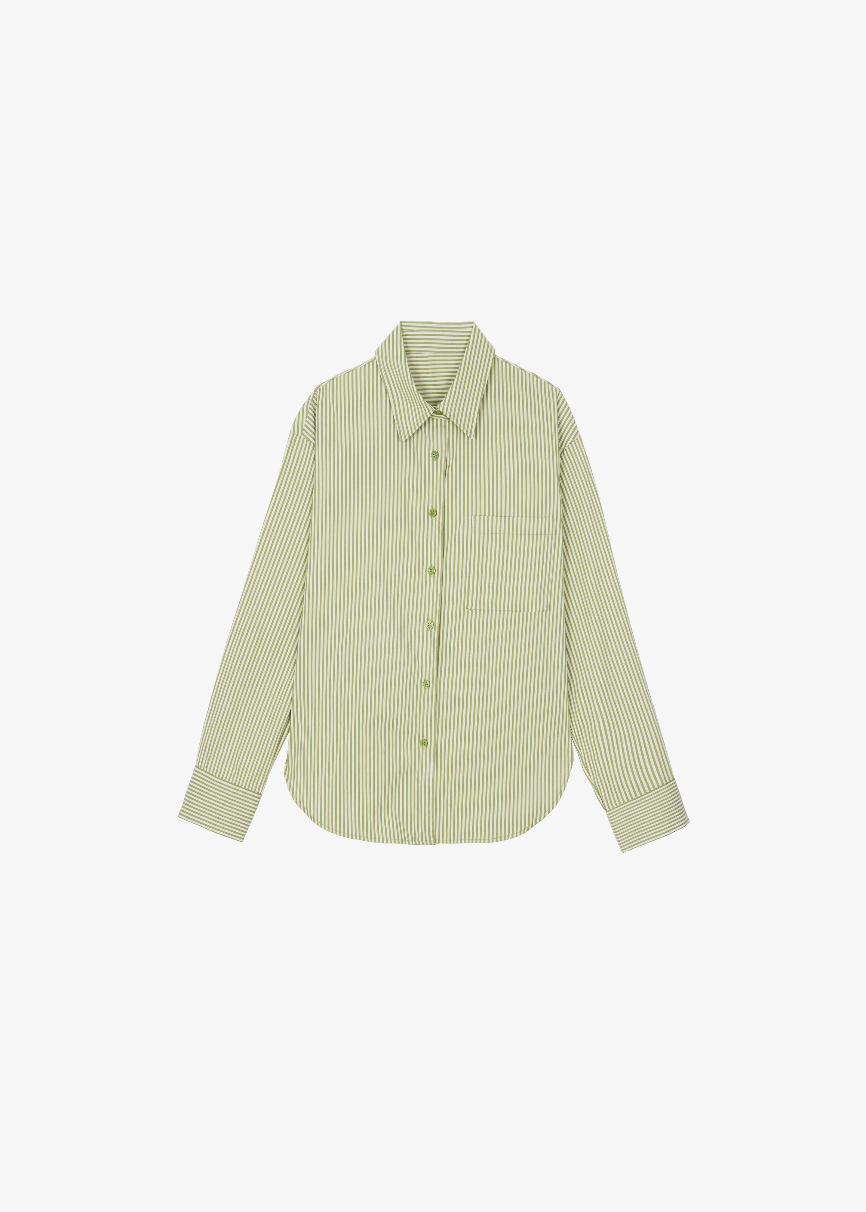 Lui Shirt - Green Stripe - Image 7