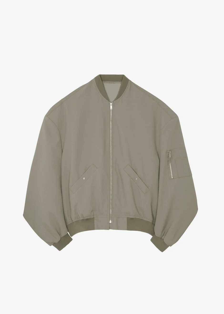 Lumi Bomber Jacket - Dark Olive - Image 17