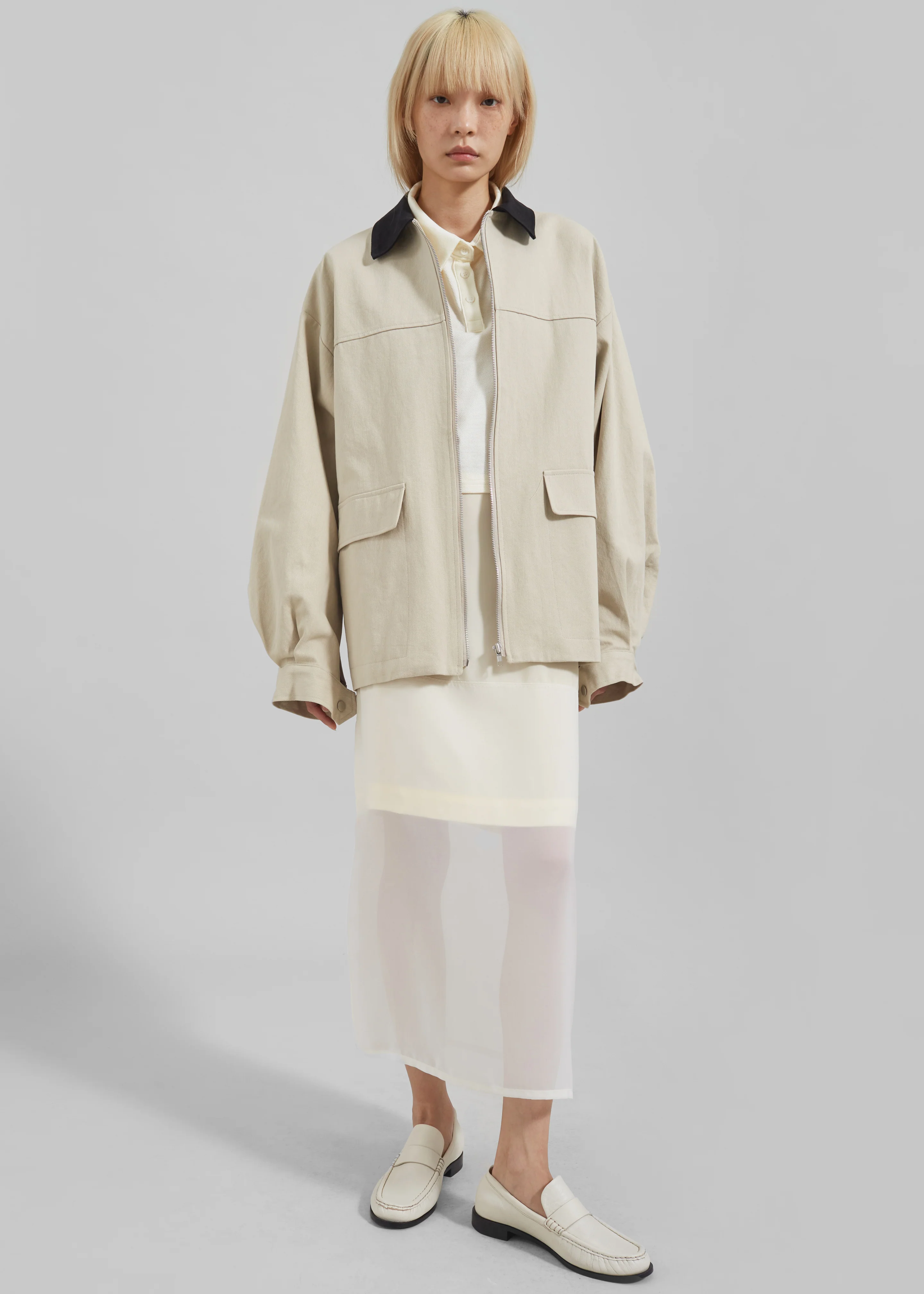 Malia Utility Jacket - Beige - Image 2
