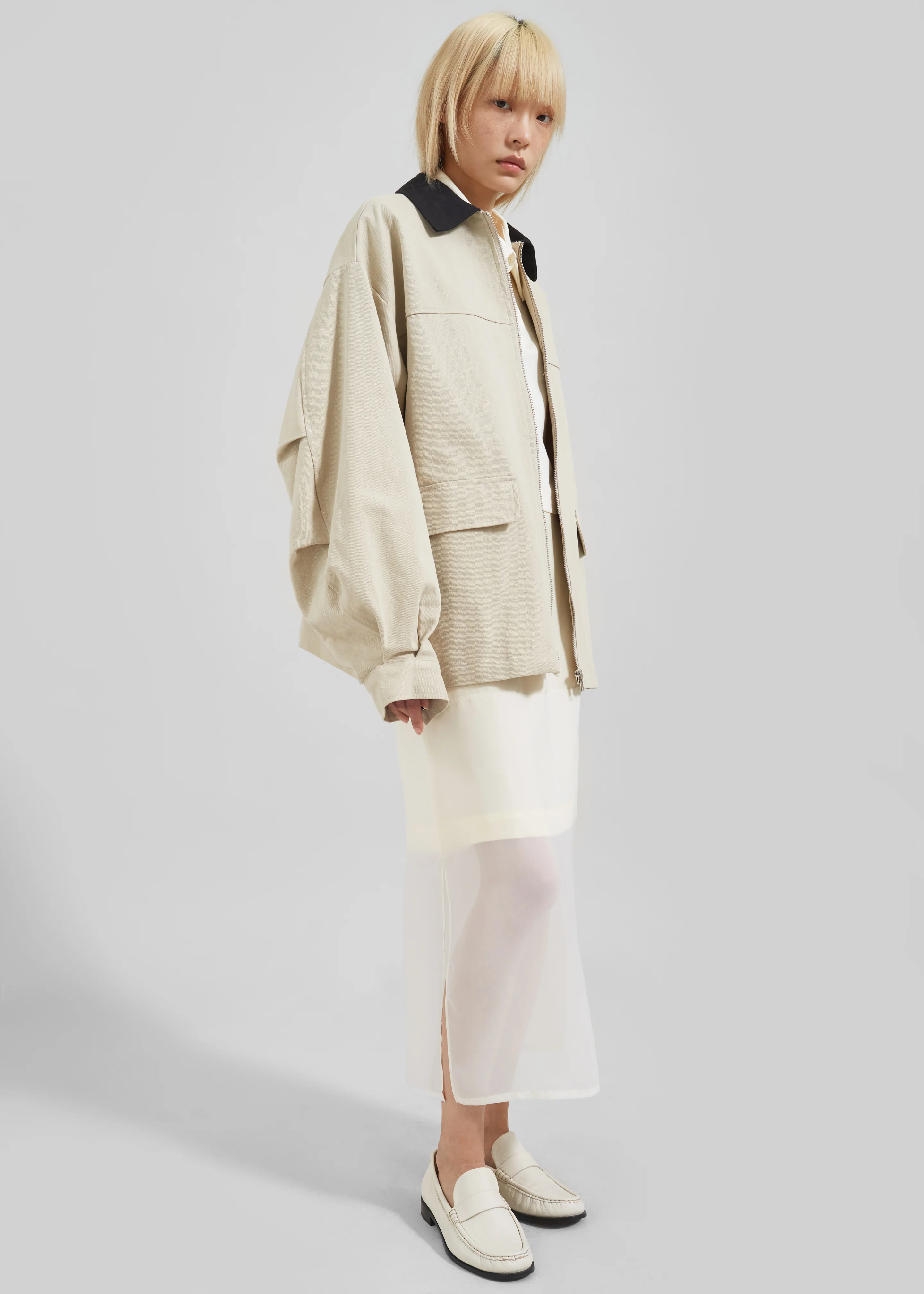 Malia Utility Jacket - Beige - Image 4