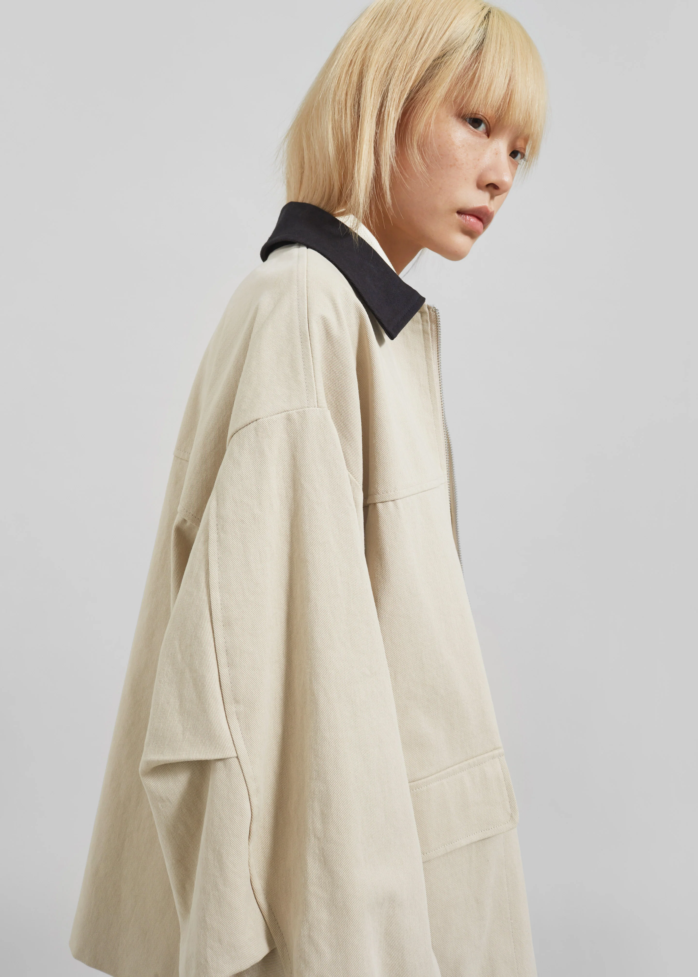 Malia Utility Jacket - Beige - Image 5