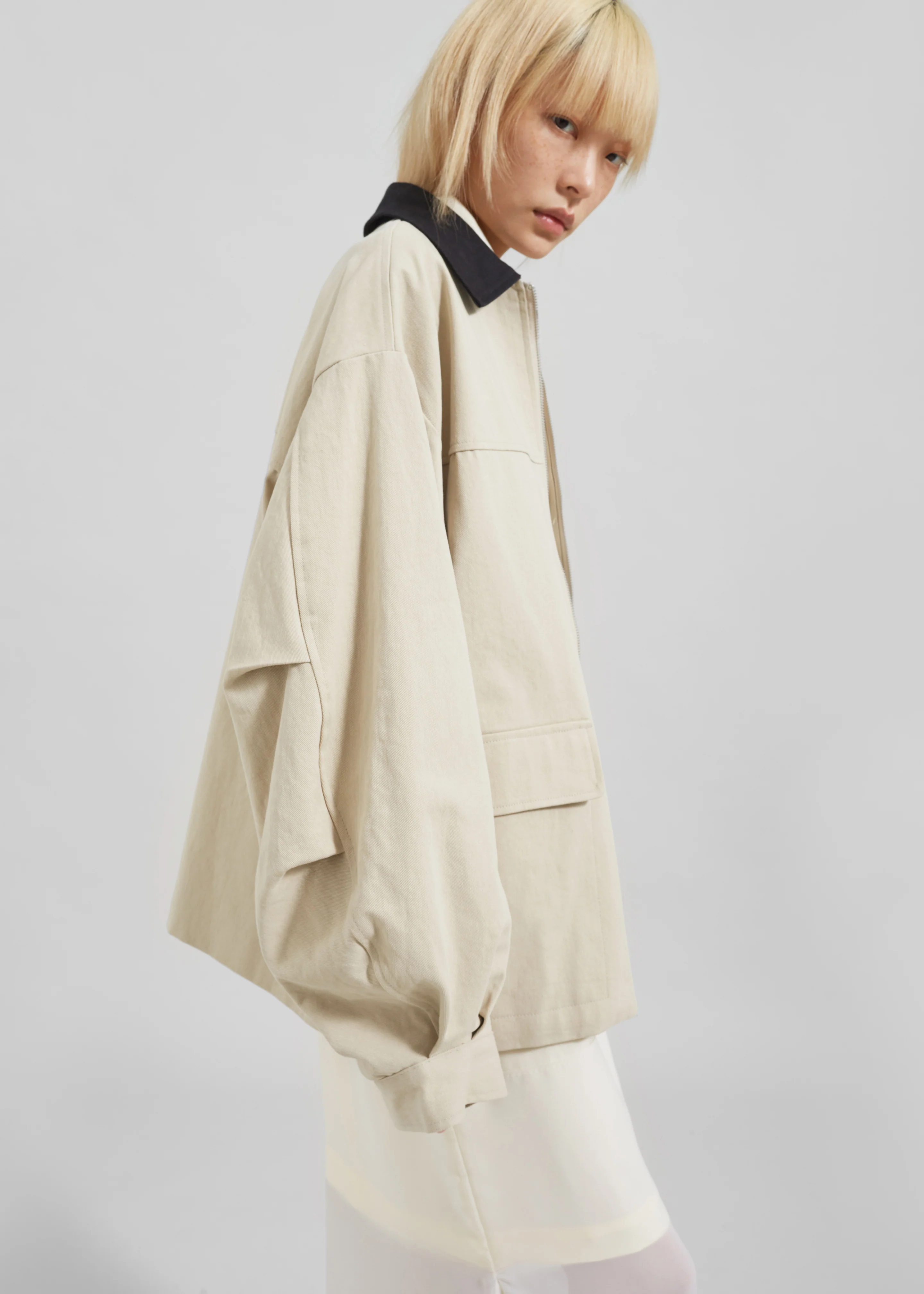 Malia Utility Jacket - Beige - Image 6