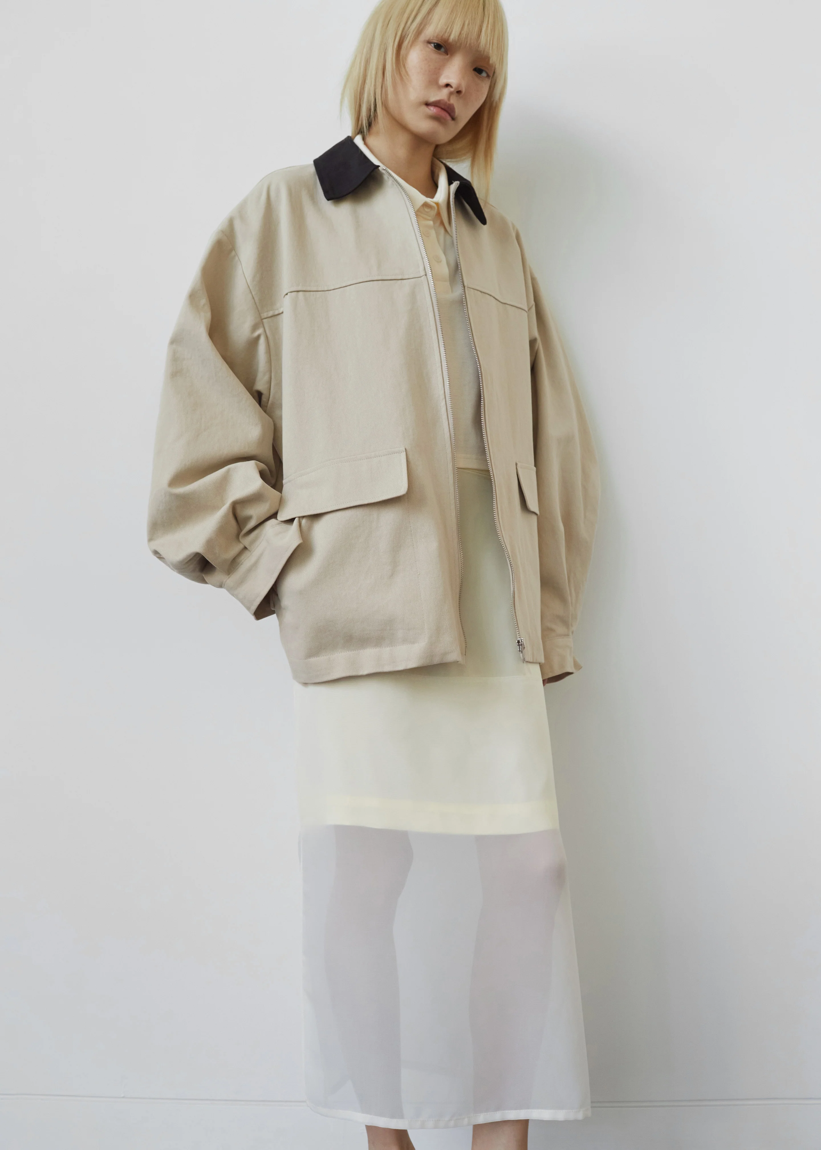 Malia Utility Jacket - Beige - Image 7