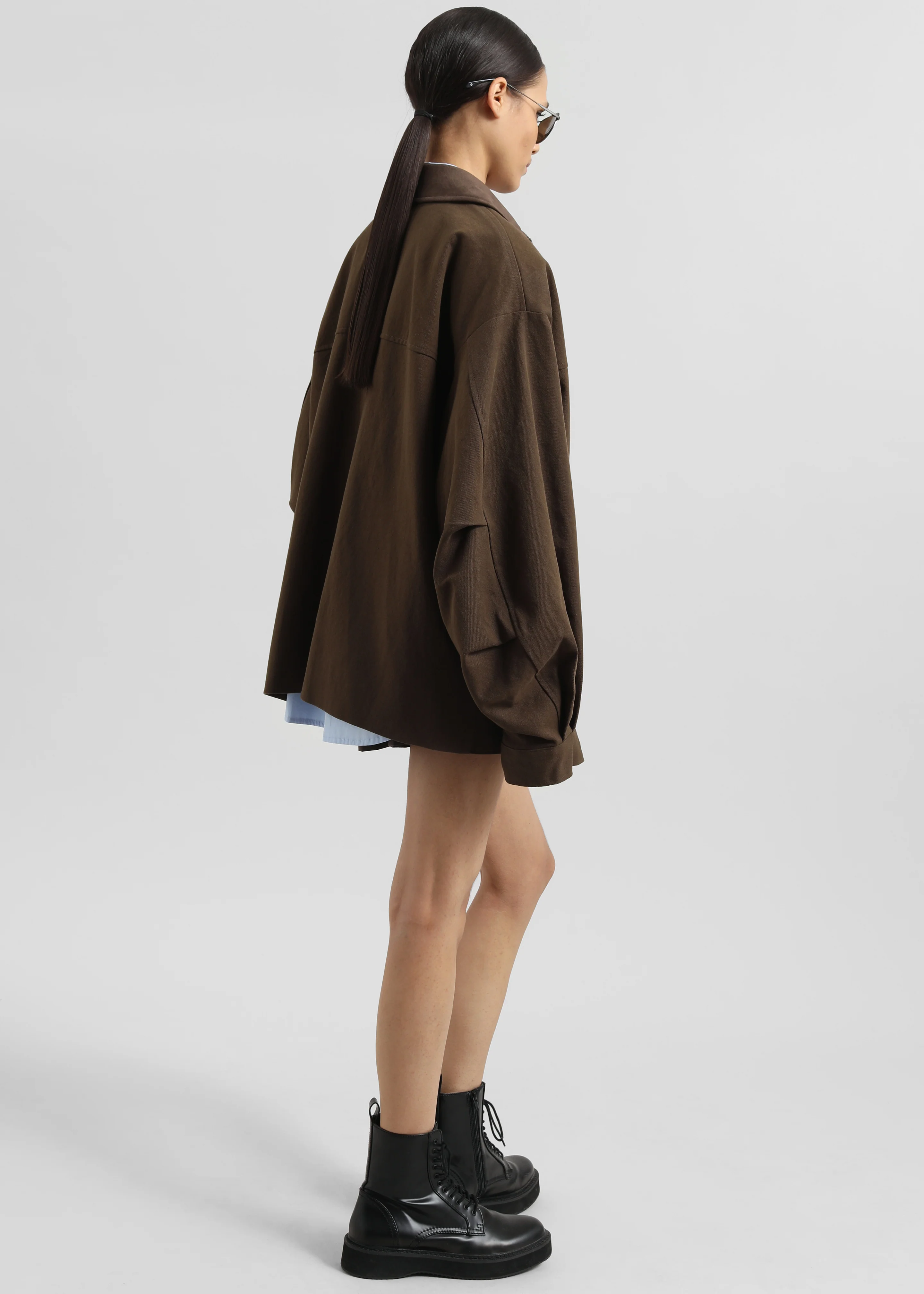 Malia Utility Jacket - Brown - Image 7