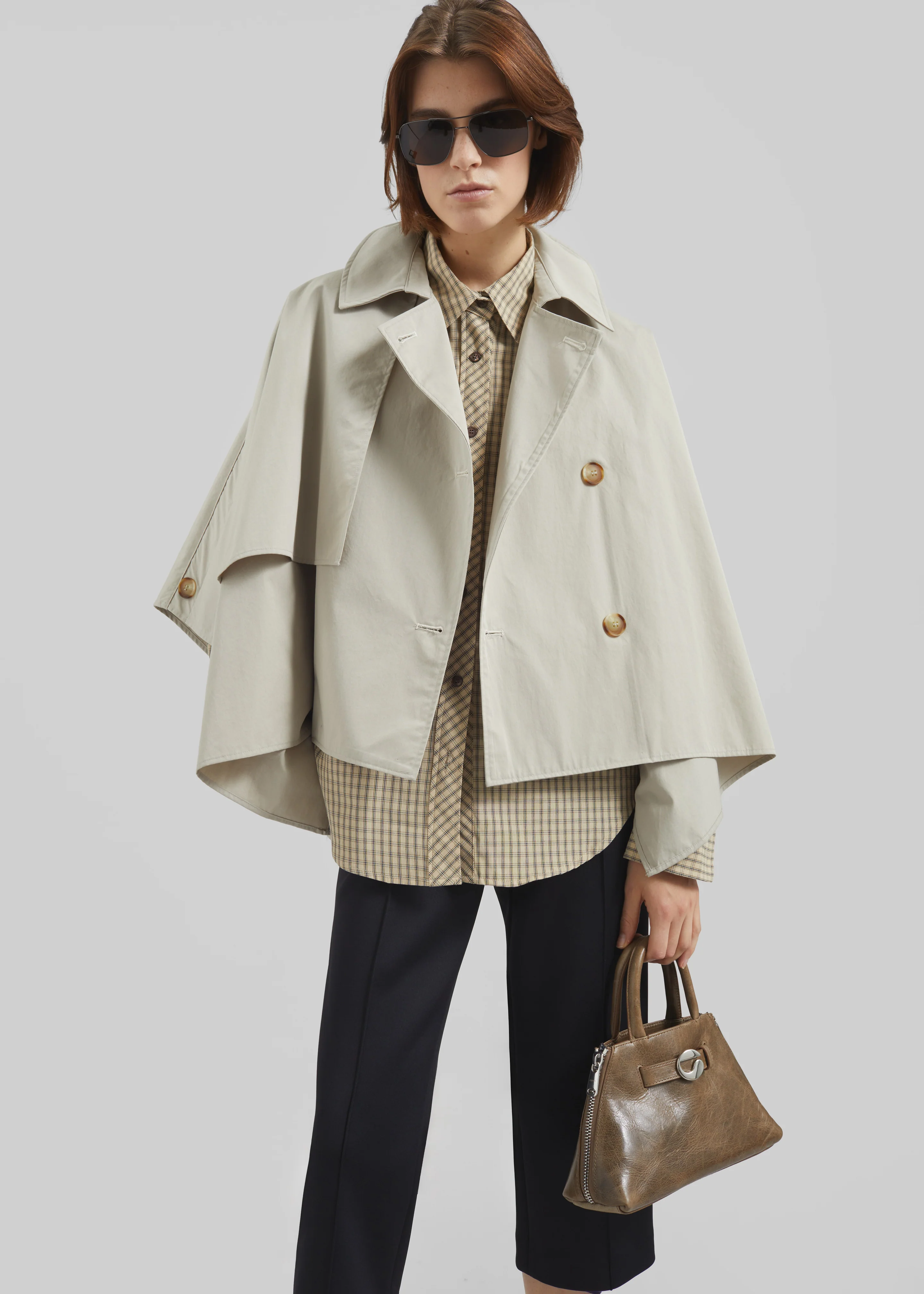 Maren Cape Trench - Beige