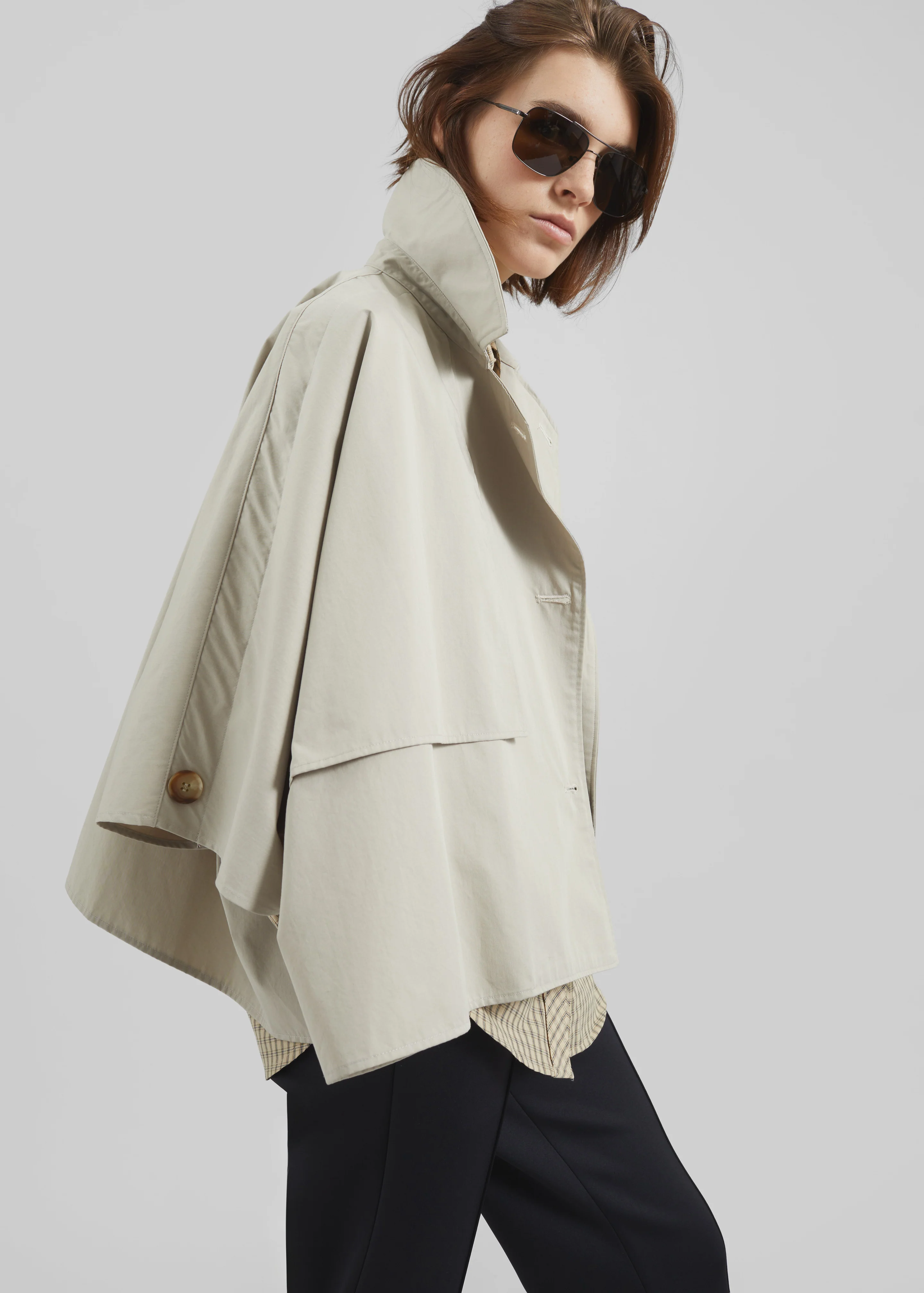 Maren Cape Trench - Beige - Image 2