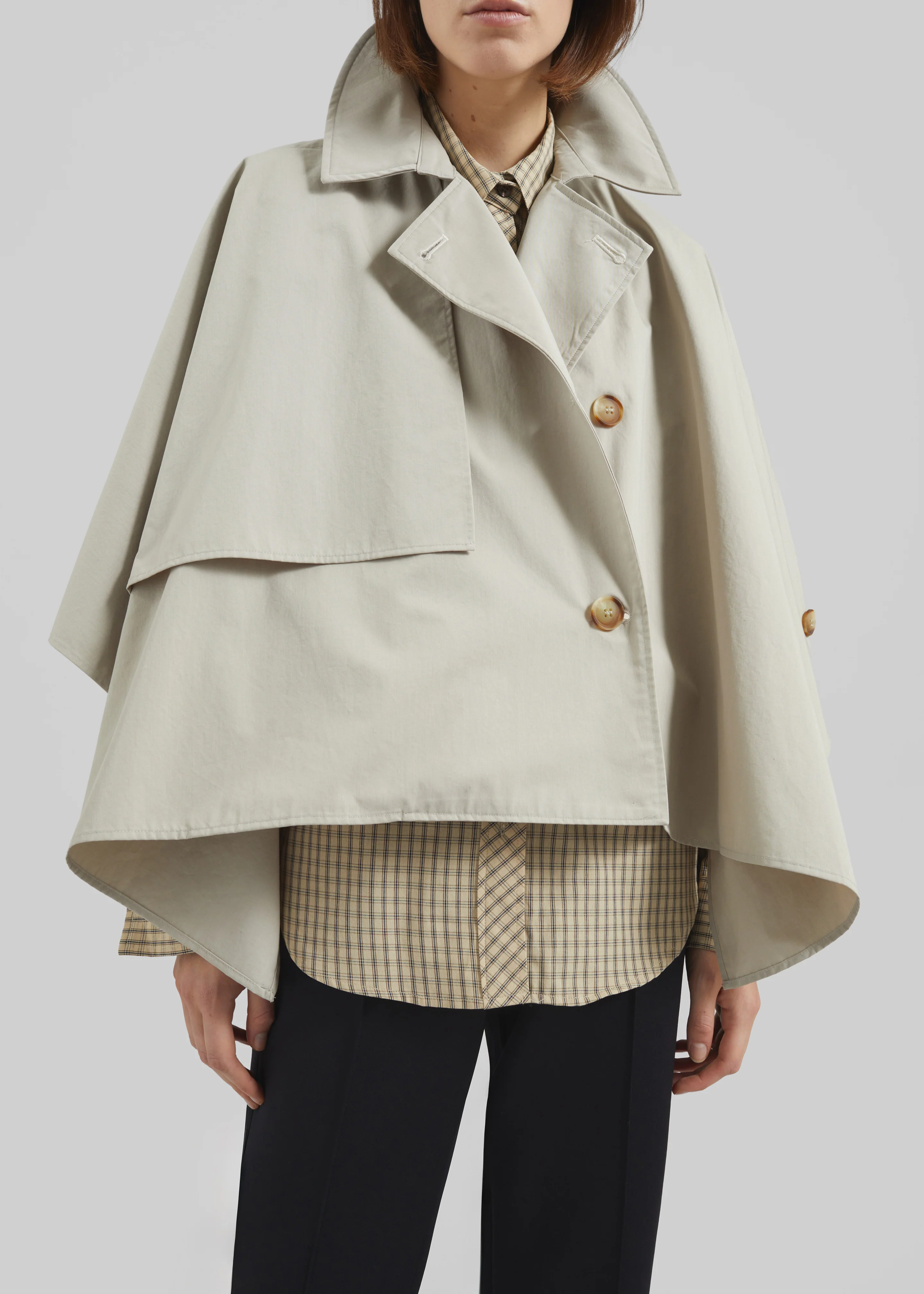 Maren Cape Trench - Beige - Image 4