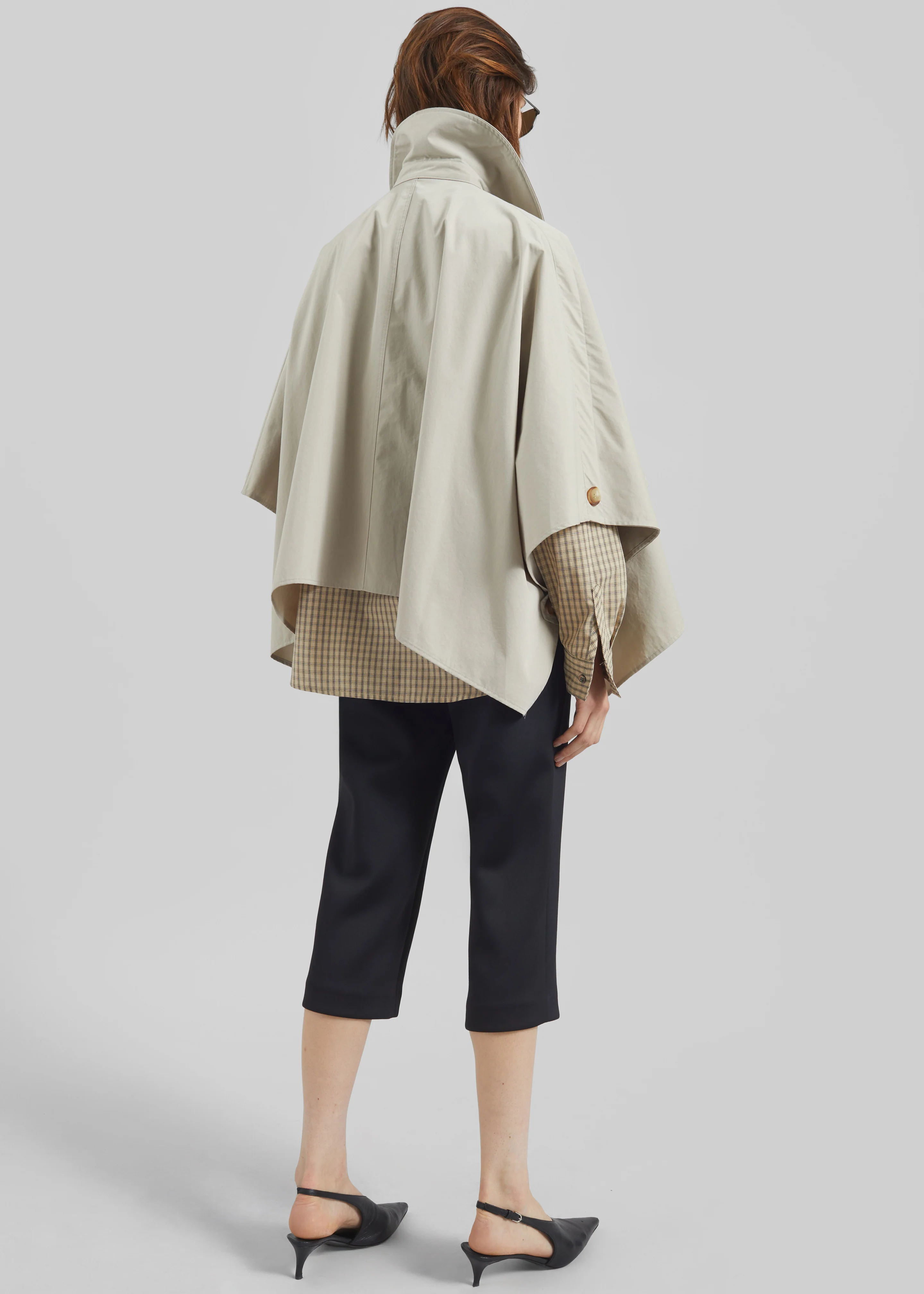 Maren Cape Trench - Beige - Image 6