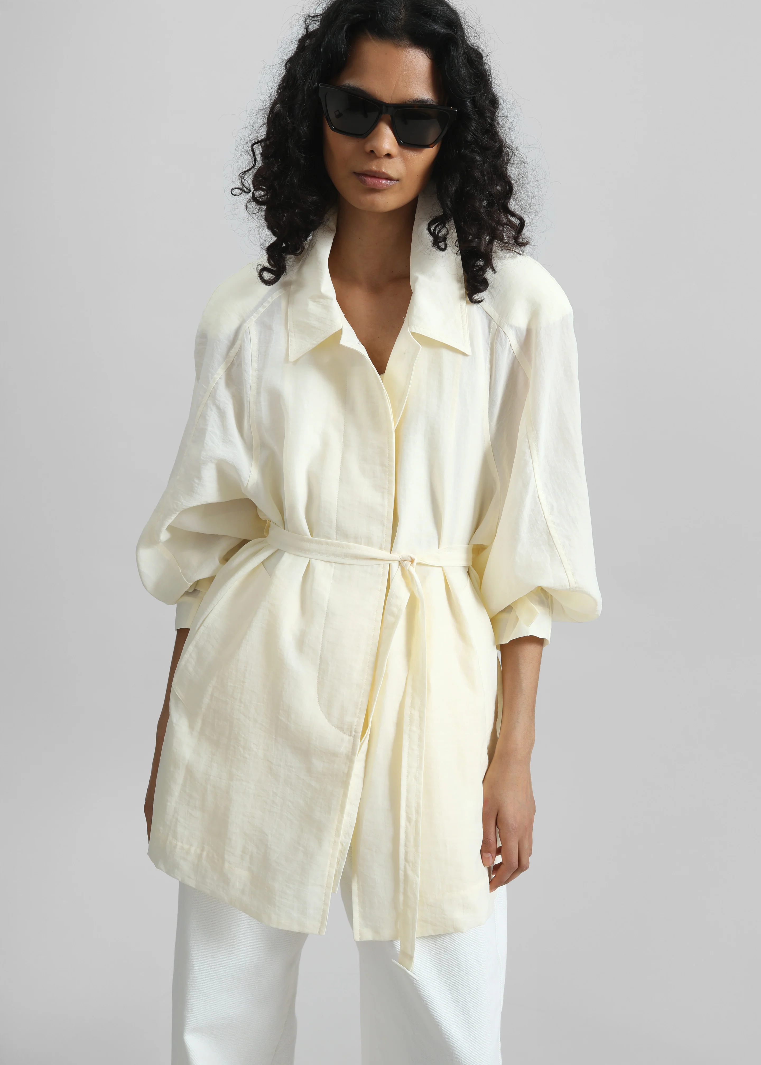 Noema Sheer Light Jacket - Ivory