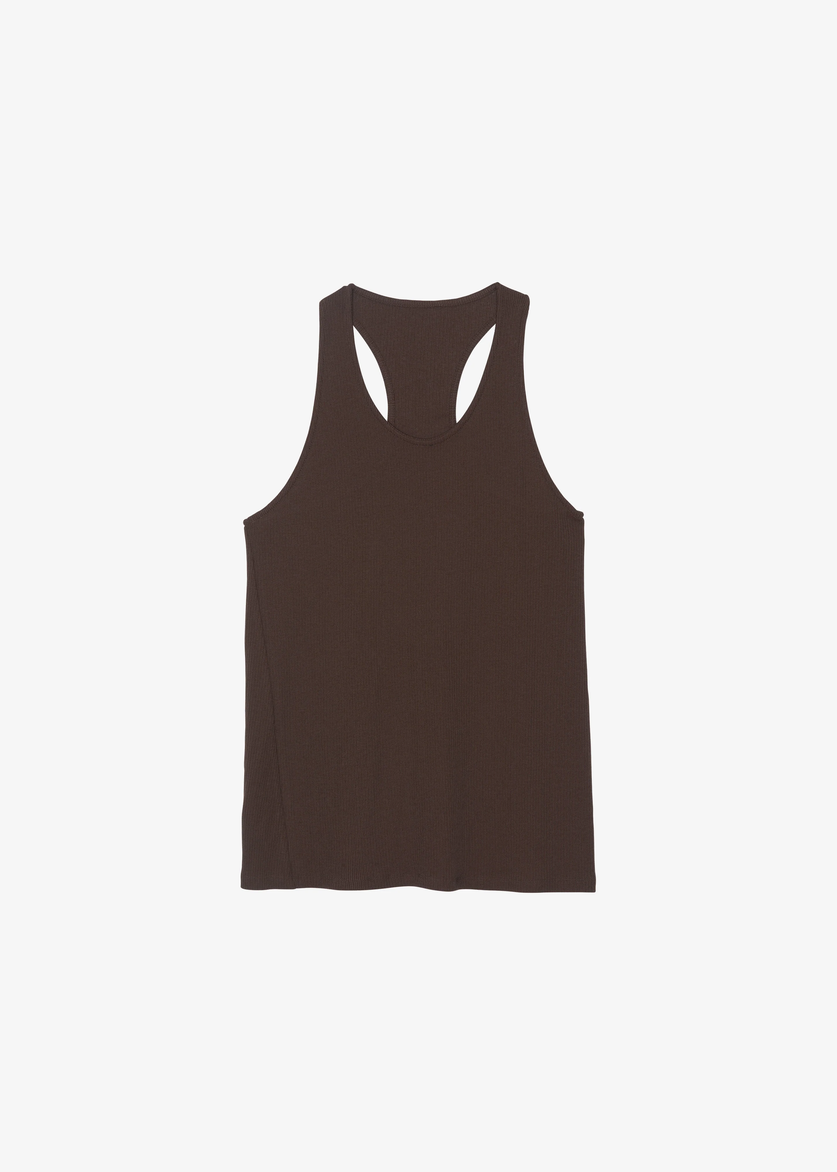 Nox Ribbed Tank Top - Brown - Image 7