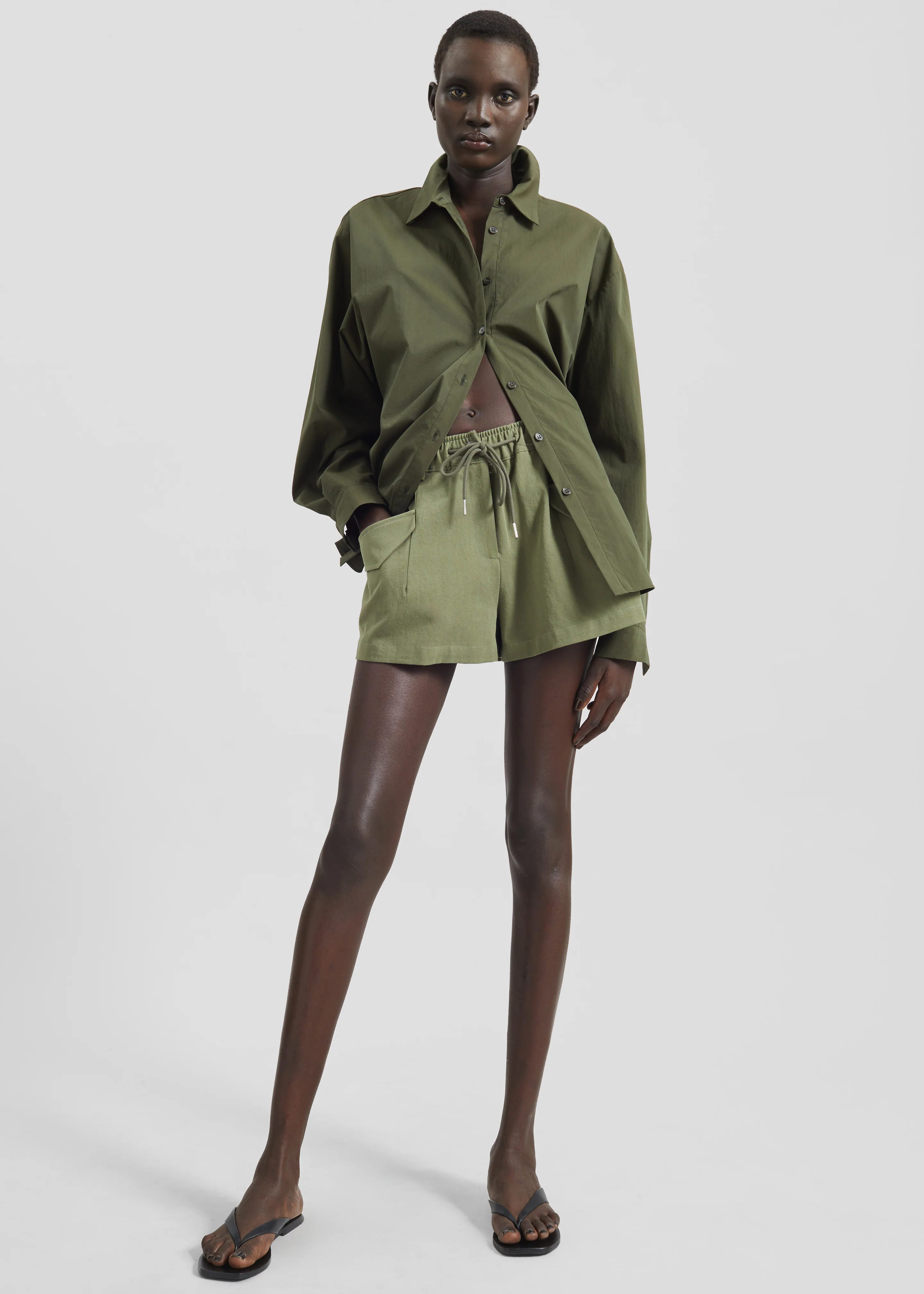 Orrin Cargo Shorts - Olive - Image 4
